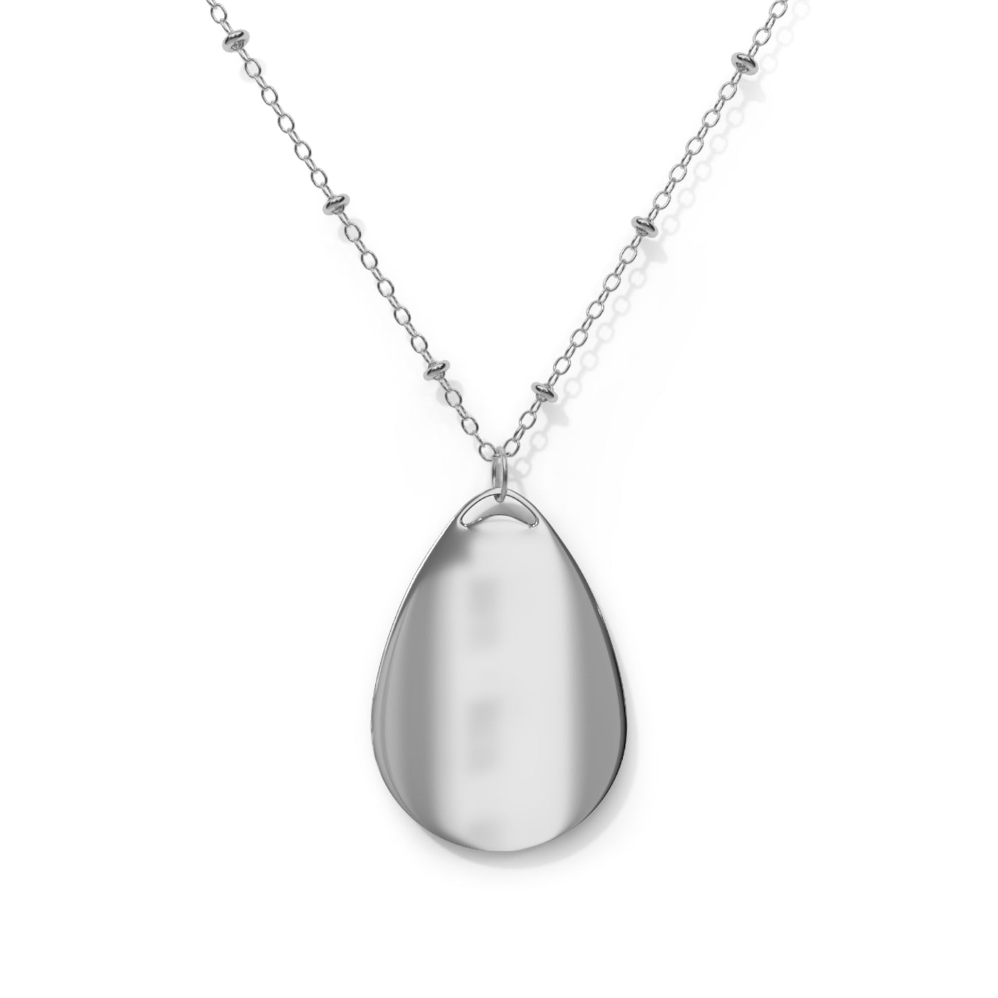 Bold Pink Abstract Oval Necklace for Trendsetters