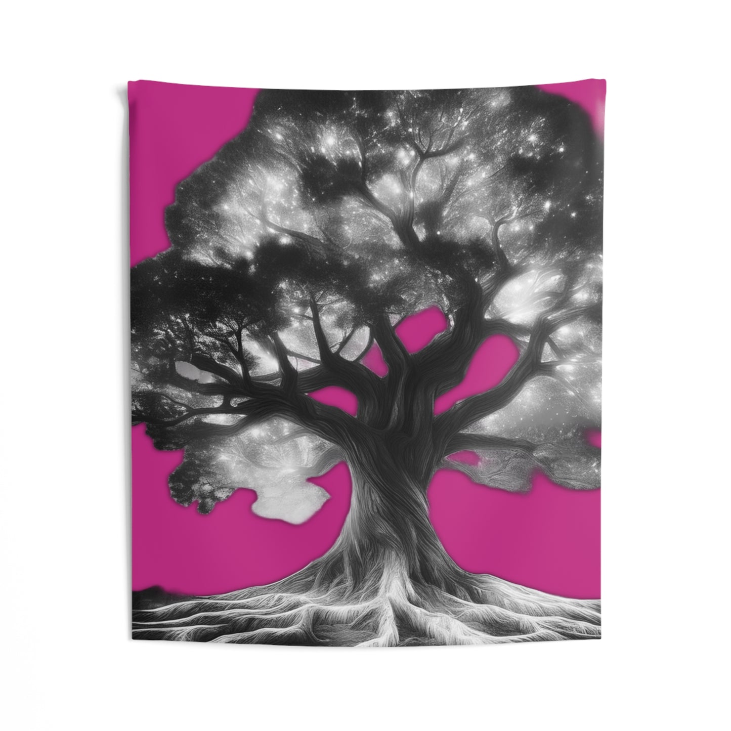 Celestial Tree Indoor Wall Tapestry - Vibrant Cosmic Decor for Home