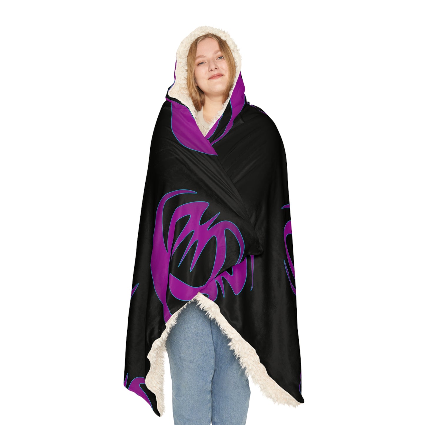 Cozy Snuggle Blanket with Bold Purple Design | Perfect for Relaxation & Gifting