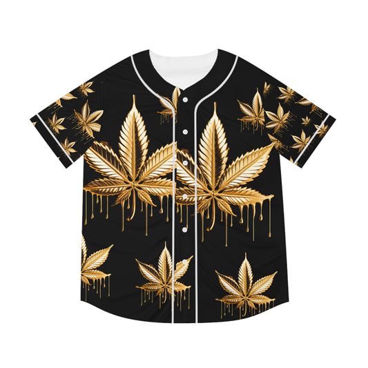 Baseball Jersey - Elegant Cannabis Design