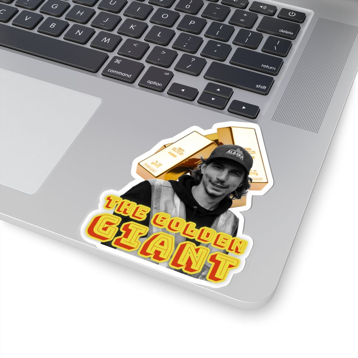 The Golden Giant Kiss-Cut Stickers - Fun Vinyl Decals for Gold Mining Enthusiasts