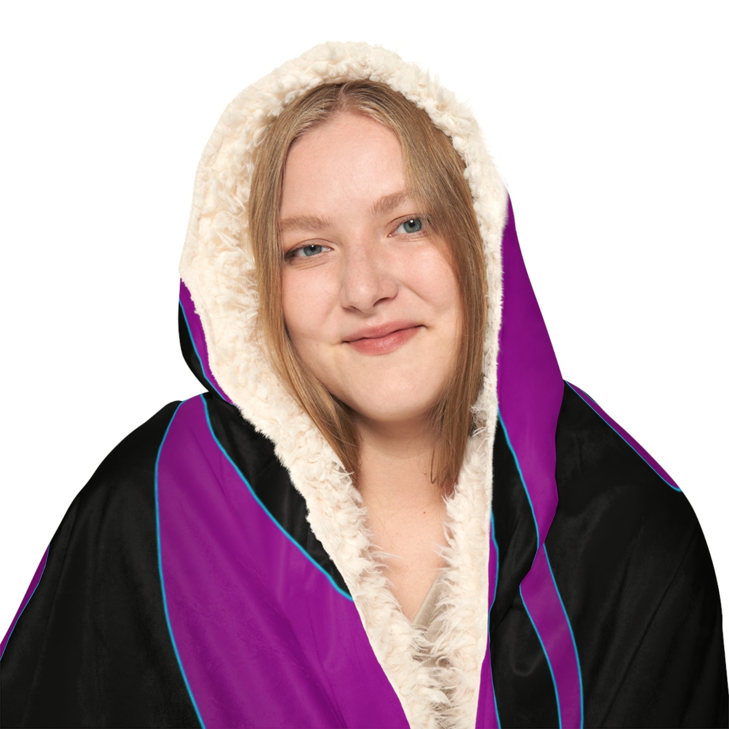 Cozy Snuggle Blanket with Bold Purple Design | Perfect for Relaxation & Gifting