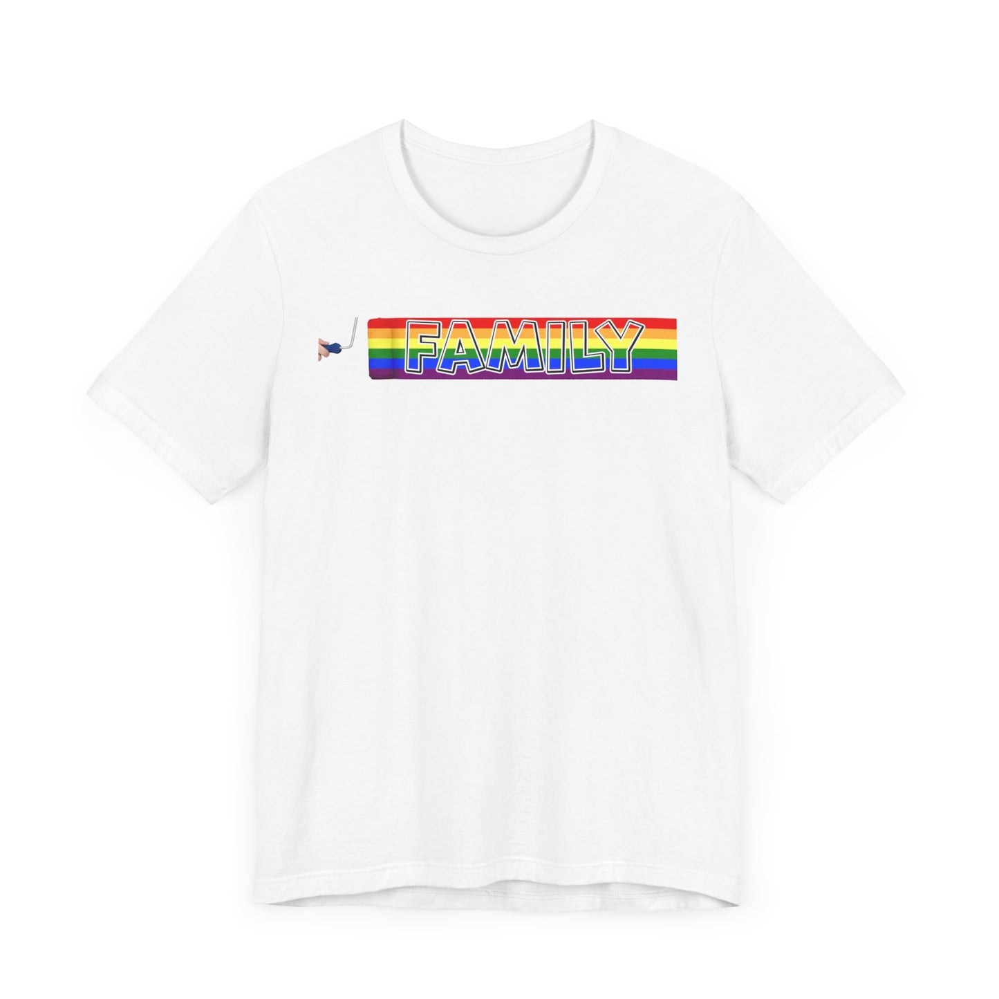 Pride Family Tee - Unisex Jersey Short Sleeve T-Shirt, LGBTQ Support Shirt, Rainbow Pride Apparel, Family Celebration Tee, Gift for Allies