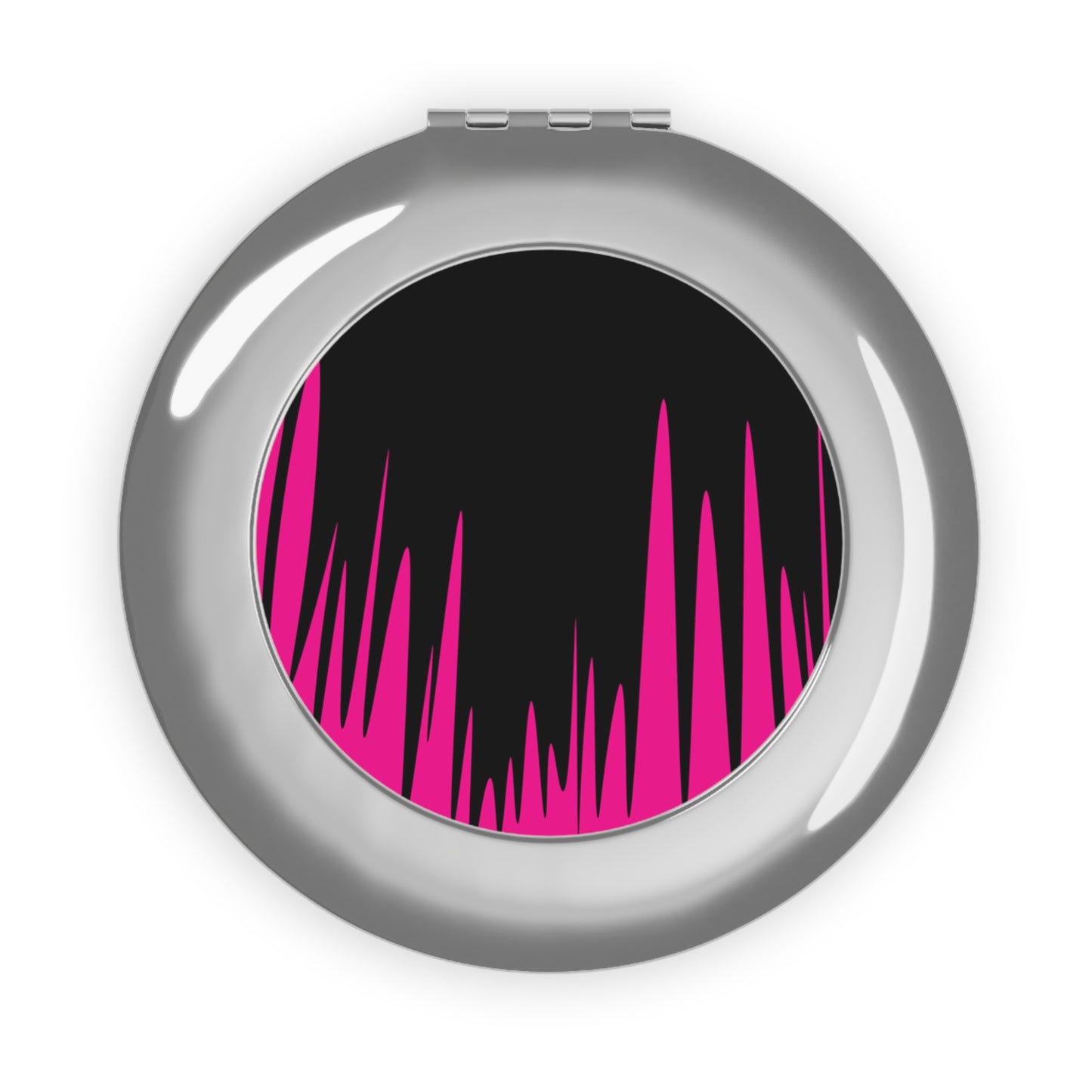 Stylish Compact Travel Mirror with Bold Design - Perfect for On-the-Go Beauty