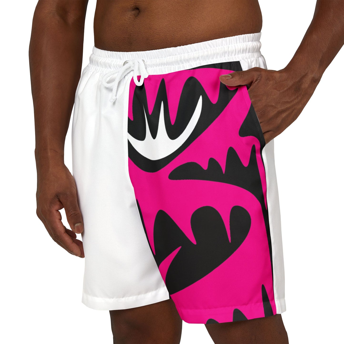 Bold Graphic Unisex Swim Shorts - Perfect for Summer Adventures