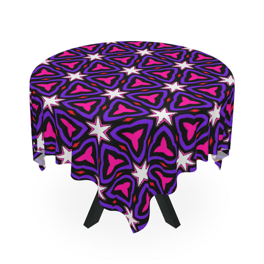 Vibrant Geometric Tablecloth for Parties and Gatherings