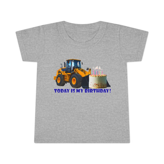 Toddler T-shirt - Heavy Equipment Birthday Shirt for Toddlers