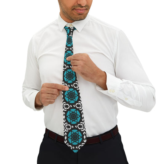 Elegant Floral Pattern Necktie for Formal Occasions