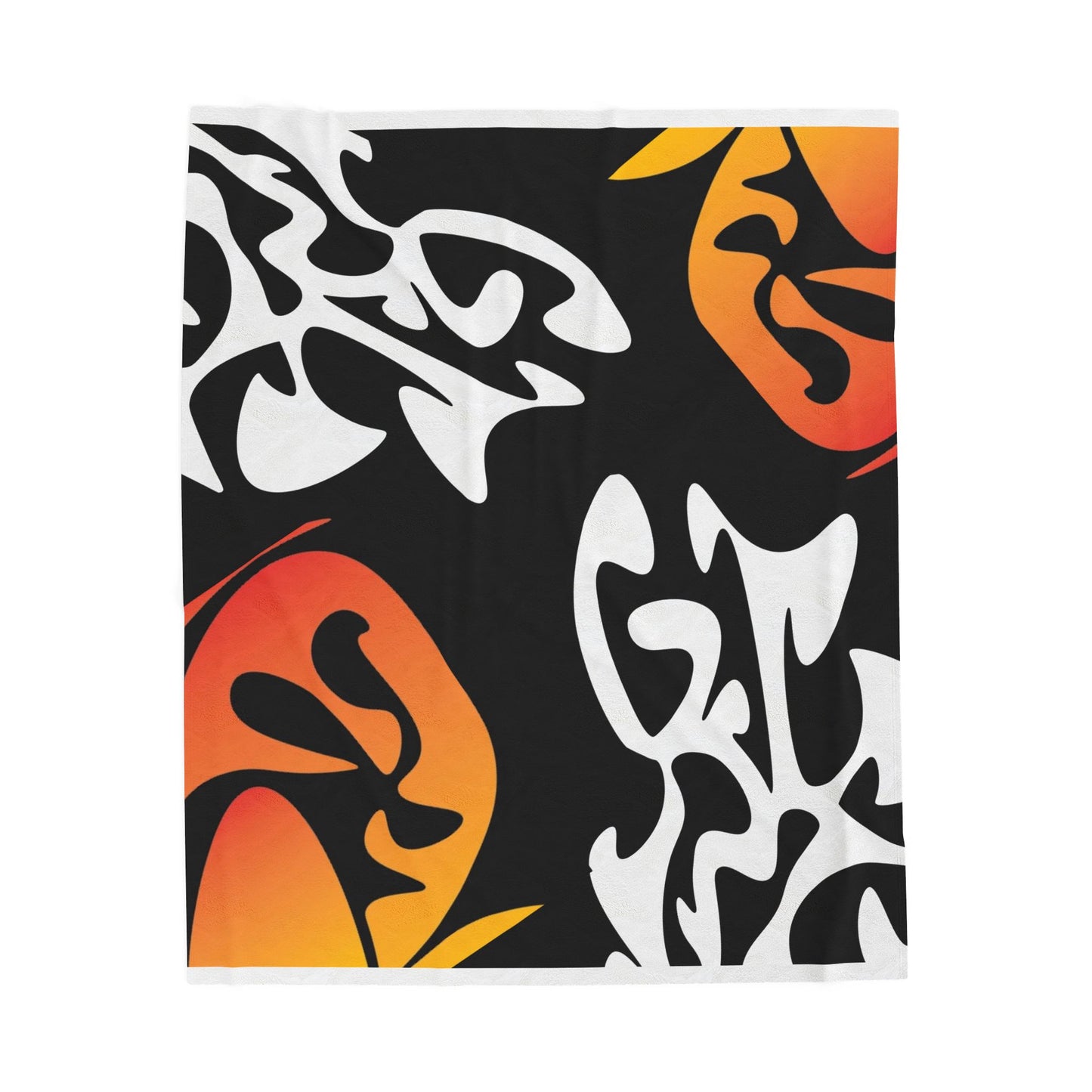 Vibrant Floral Velveteen Plush Blanket - Cozy Decorative Throw for Home & Gifting