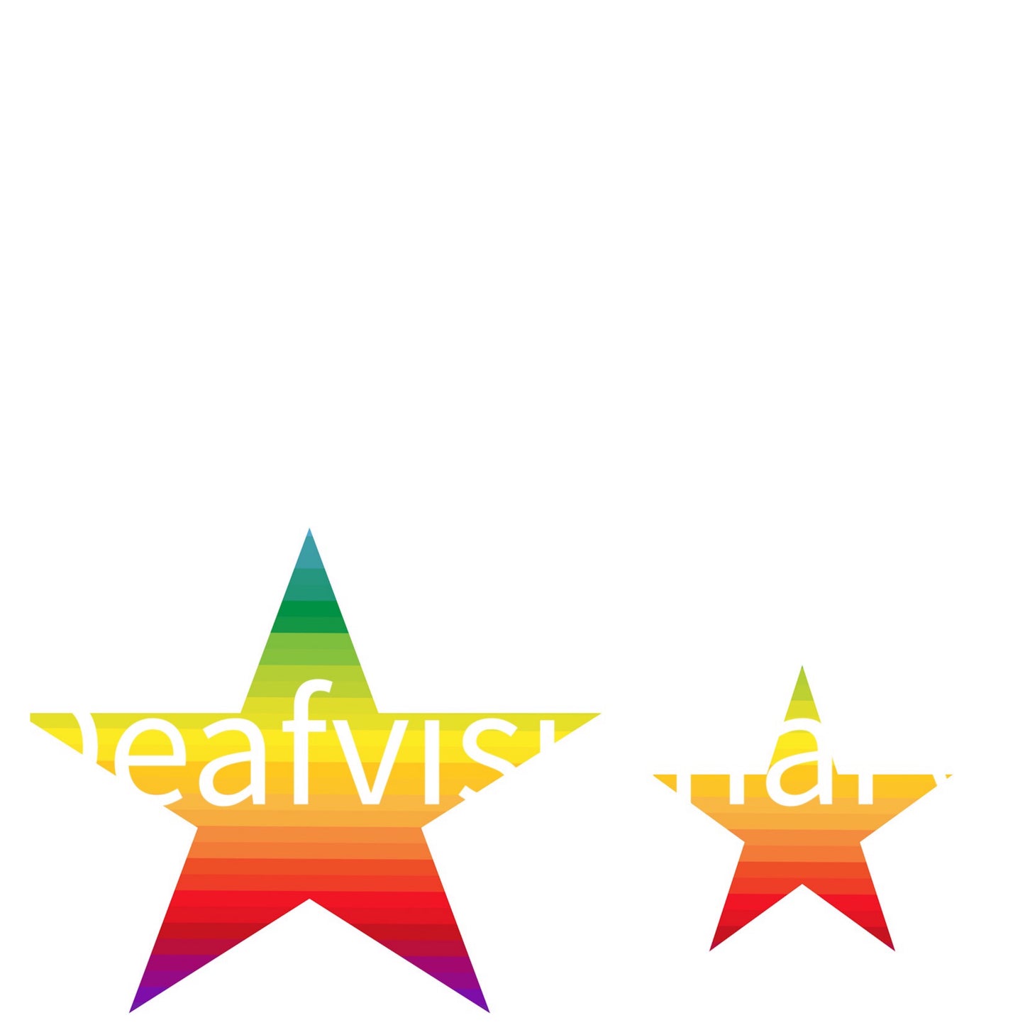 A pair of rainbow stars