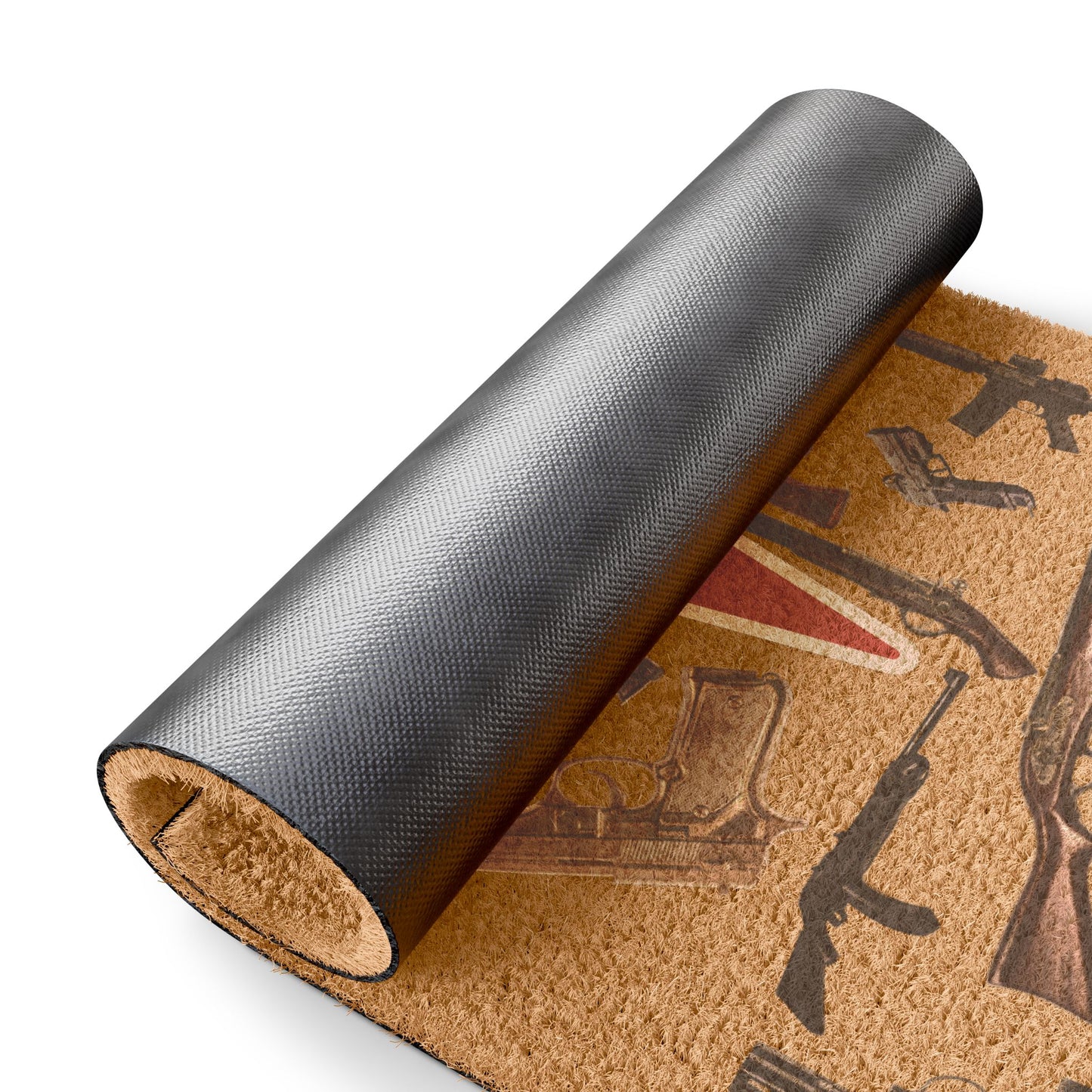 Gun-Themed Doormat, Unique Entrance Mat for Gun Enthusiasts, Home Décor, Outdoor Welcome Mat, Funny Gift Idea