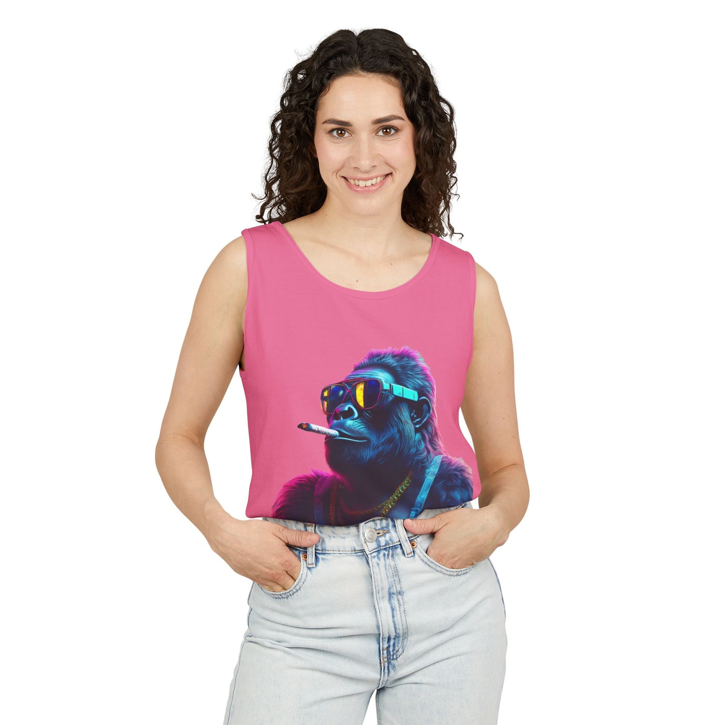 Four Two Zero Gorilla Tank Top - Unisex Garment-Dyed Summer Wear