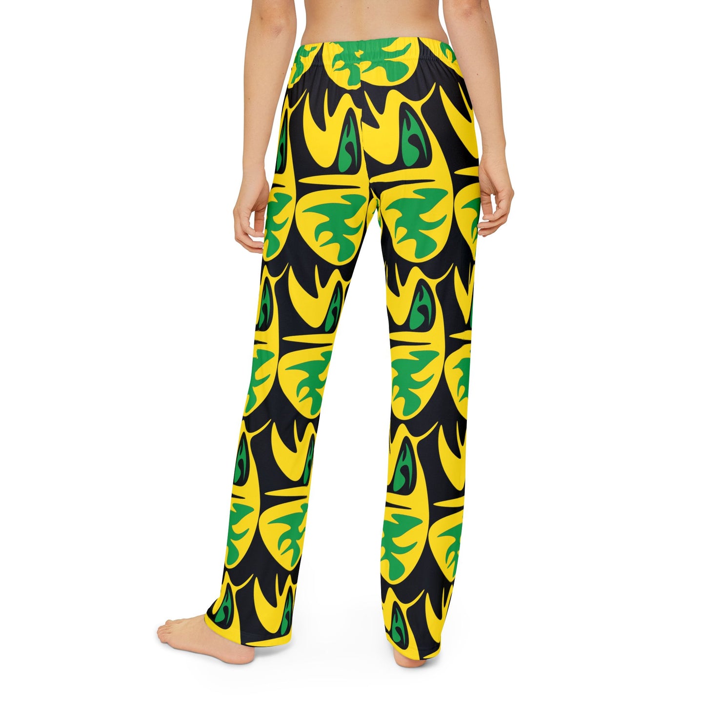 Kids Jungle Vibe Lounge Pants with Fun Leaf Design