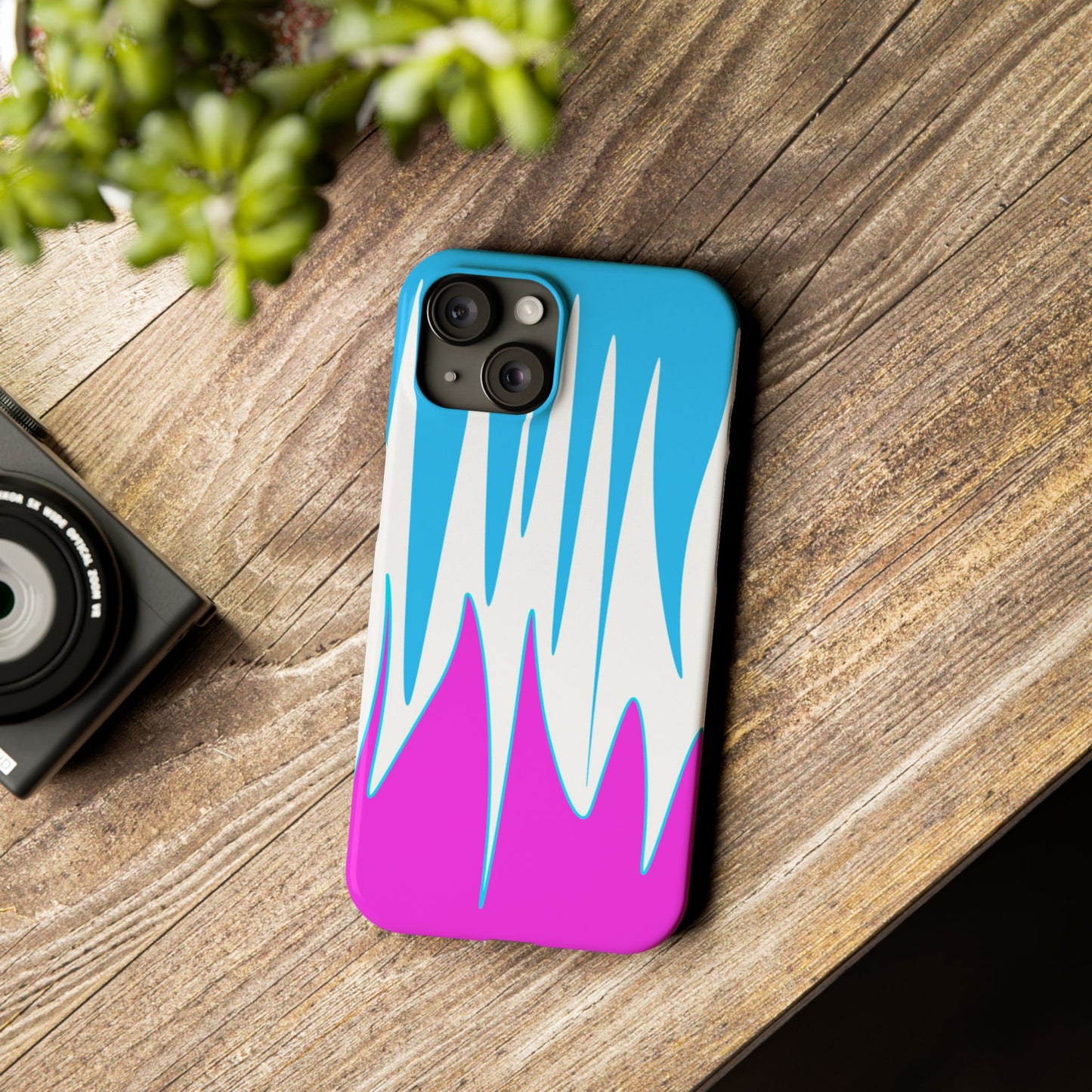 Vibrant Abstract Phone Case - Slim Fit, Phone Accessories, Custom Smartphone Case, Trendy iPhone Cover, Stylish Gift for Tech Lovers