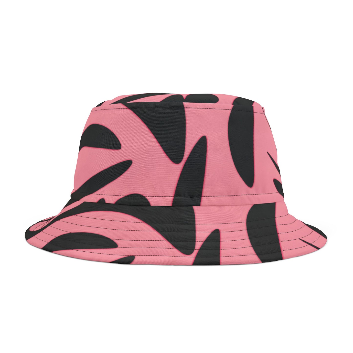 Trendy Pink Abstract Bucket Hat for Fashion Lovers
