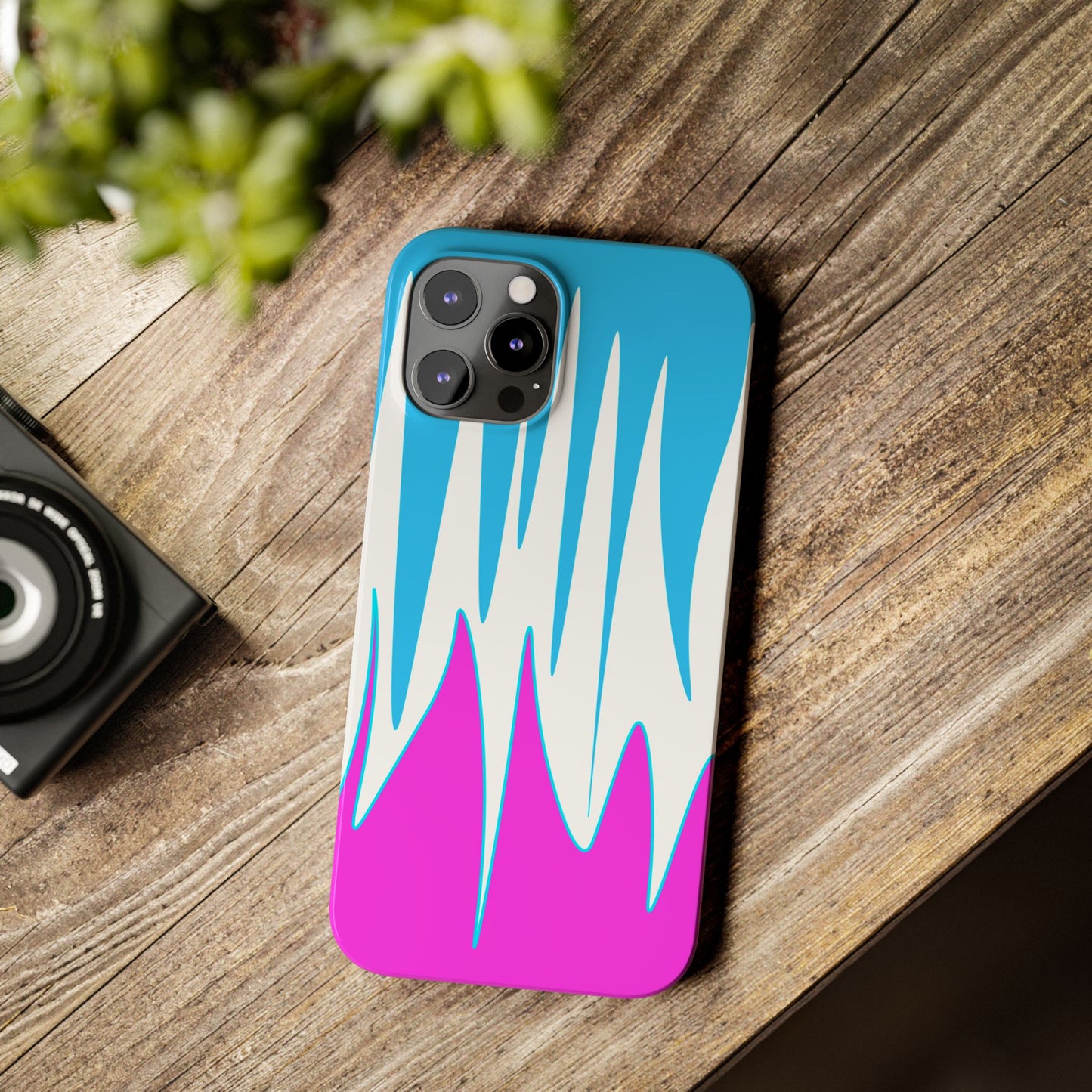 Vibrant Abstract Phone Case - Slim Fit, Phone Accessories, Custom Smartphone Case, Trendy iPhone Cover, Stylish Gift for Tech Lovers