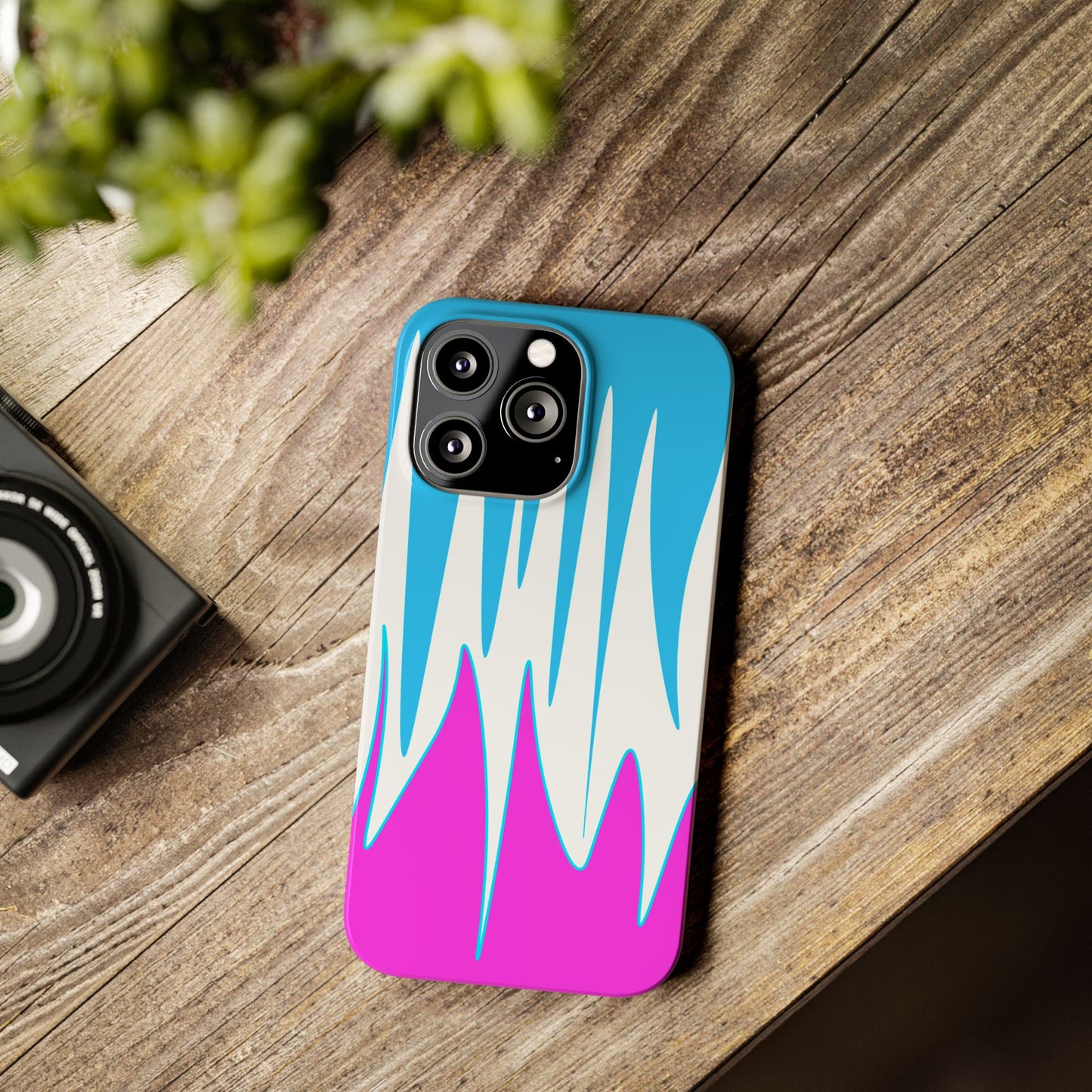 Vibrant Abstract Phone Case - Slim Fit, Phone Accessories, Custom Smartphone Case, Trendy iPhone Cover, Stylish Gift for Tech Lovers