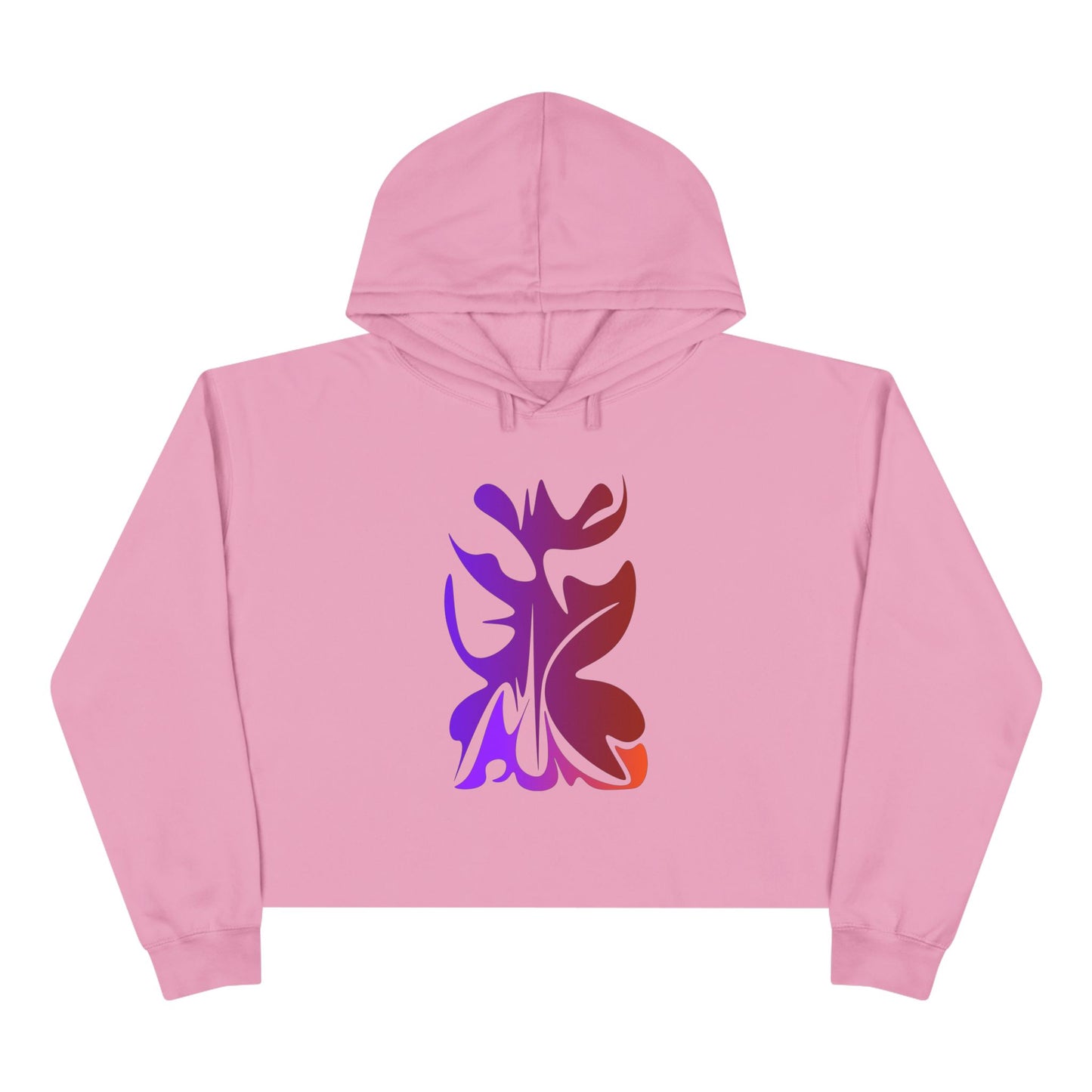 Hand Drawn Summer Crop Hoodie