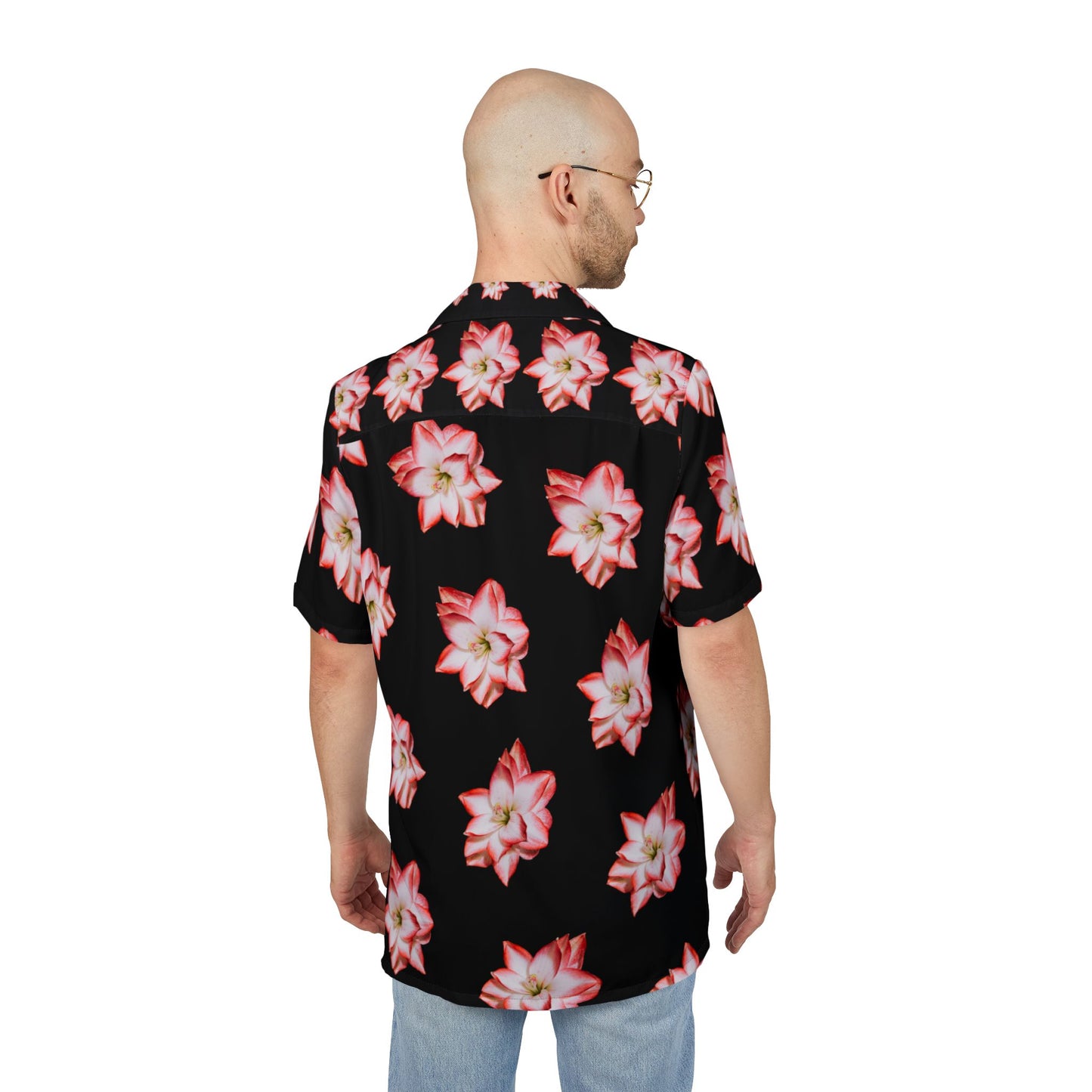 Tropical Floral Unisex Hawaiian Button-Down Shirt - Perfect for Summer Getaways