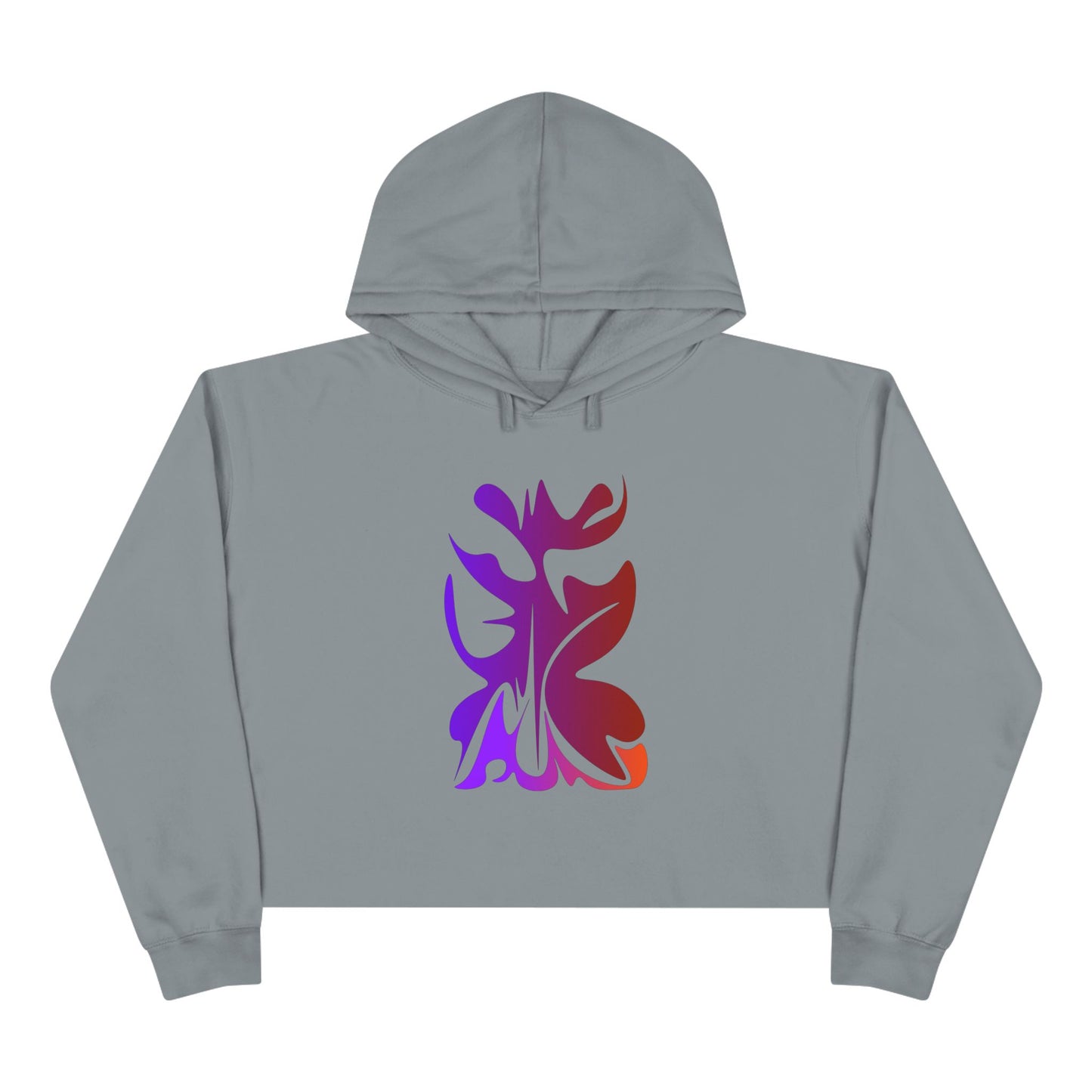 Hand Drawn Summer Crop Hoodie