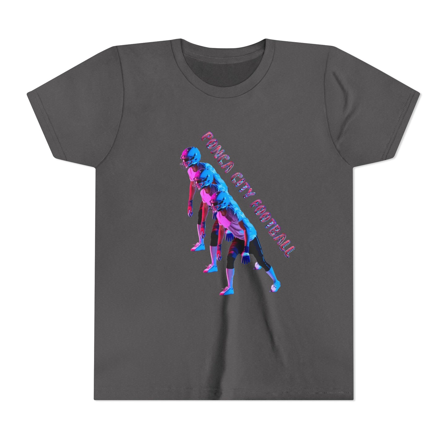 Ponca City Football Youth Short Sleeve Tee - Sporty and Stylish Team Apparel