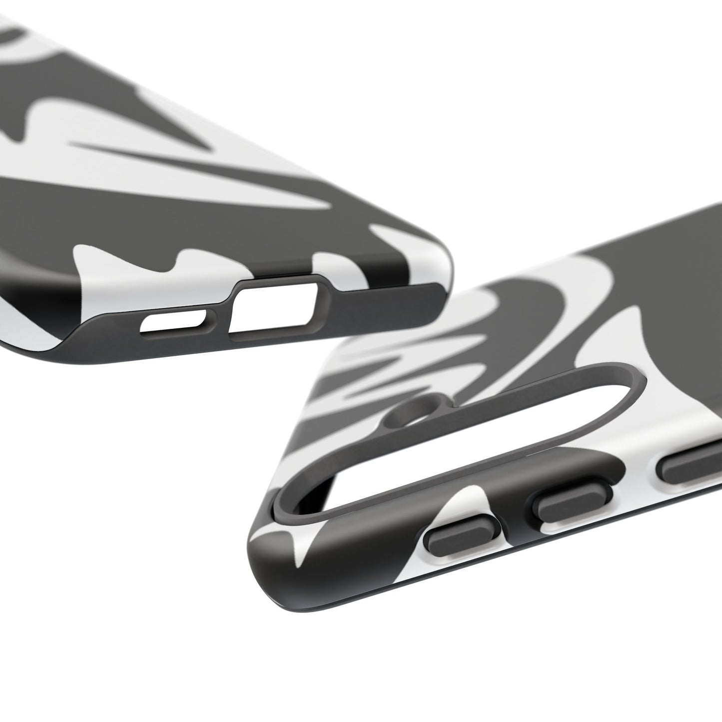 Tough Cases: Bold Black & White Monster Design Phone Case for Trendsetters