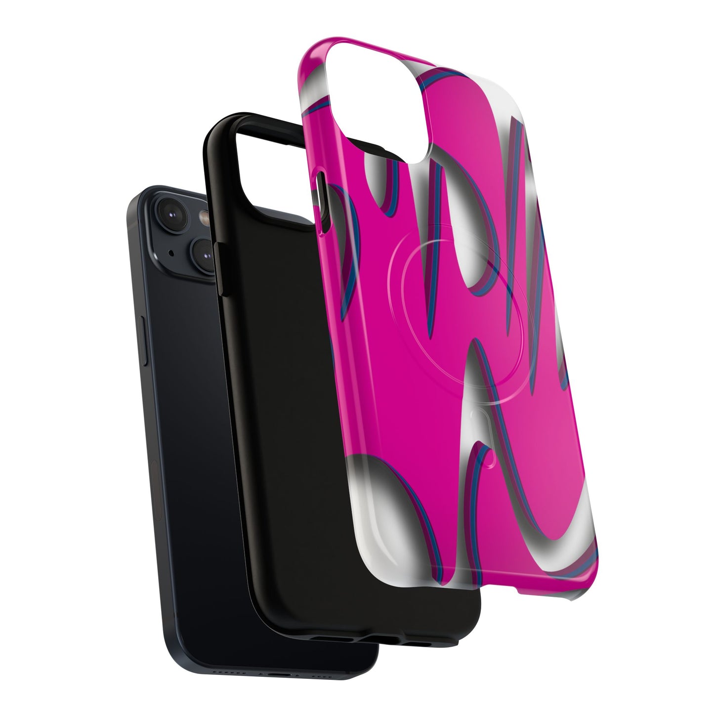 Bold Tough Magnetic Phone Case | Vibrant Pink Design
