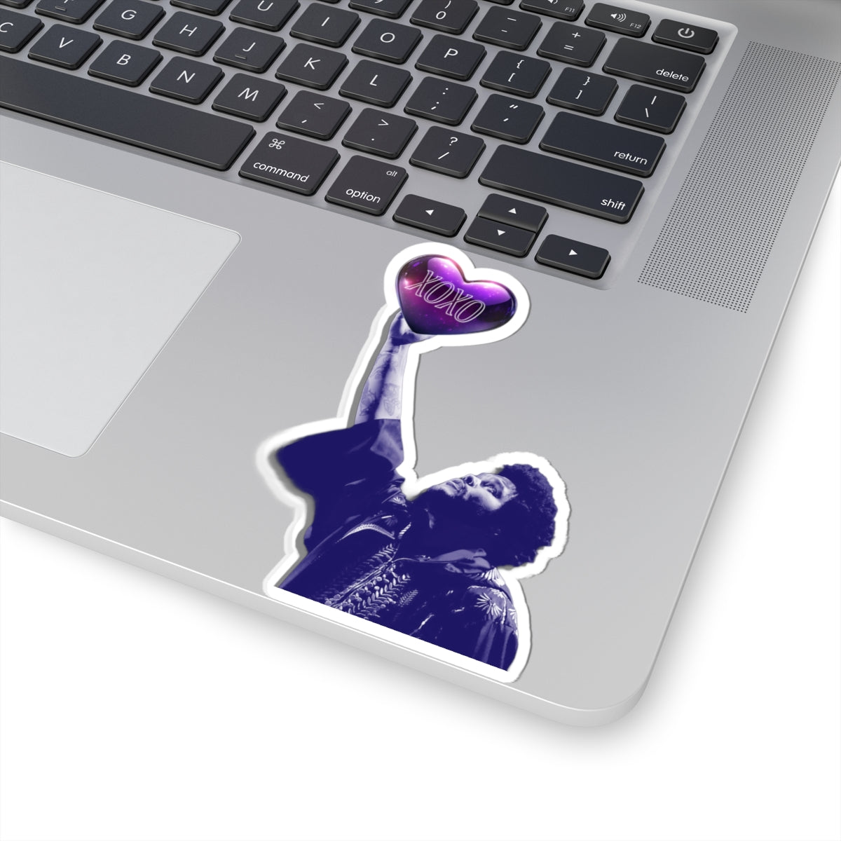 XOXO Heart Kiss-Cut Stickers - Stylish Vinyl Art for Love & Celebration