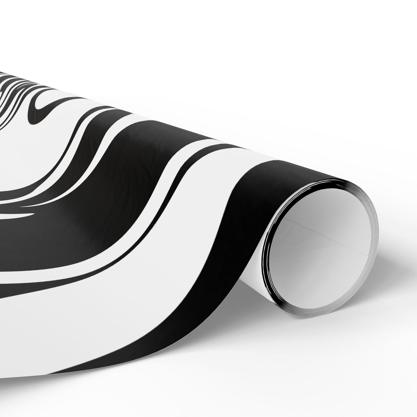 Modern Abstract Wrapping Paper Roll - Unique Black & White Design for Gifts and Celebrations