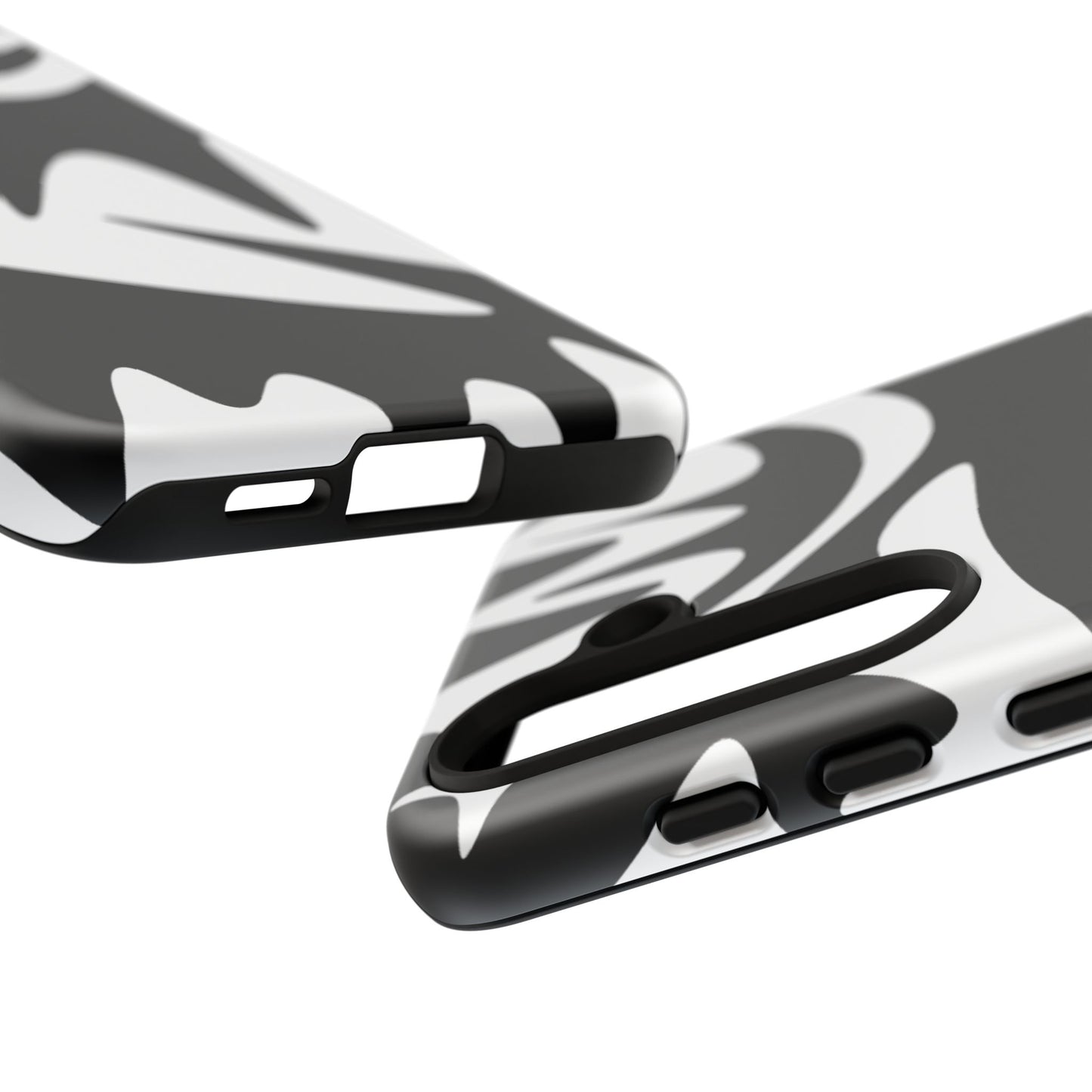 Tough Cases: Bold Black & White Monster Design Phone Case for Trendsetters
