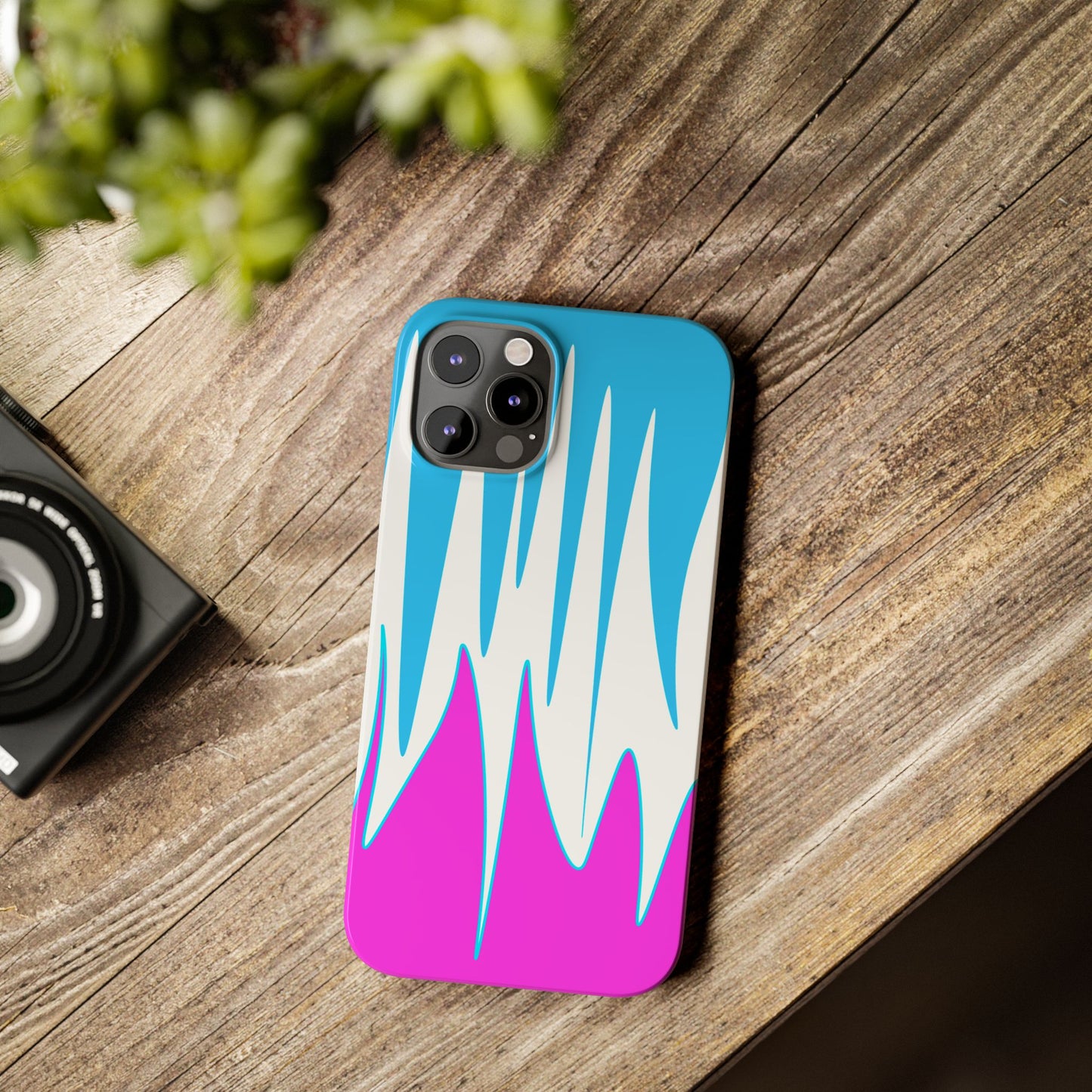 Vibrant Abstract Phone Case - Slim Fit, Phone Accessories, Custom Smartphone Case, Trendy iPhone Cover, Stylish Gift for Tech Lovers