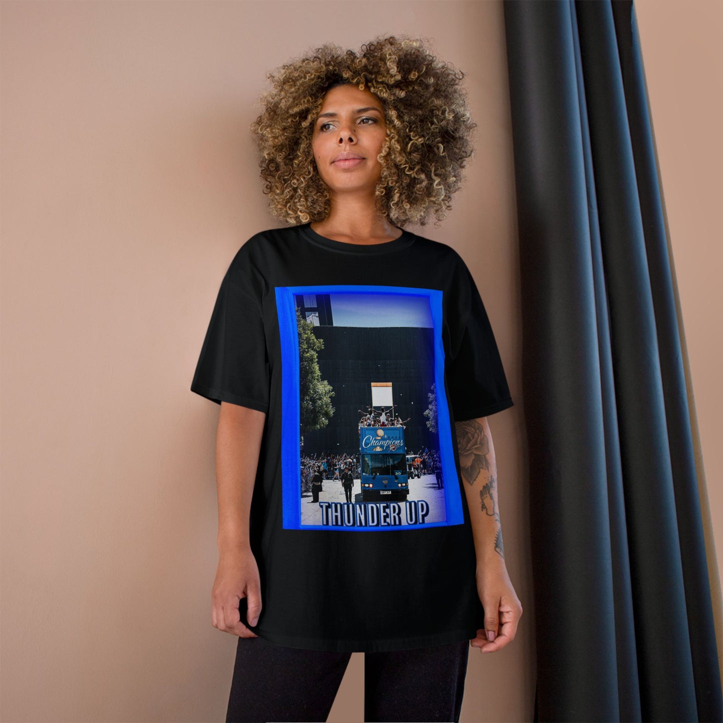 Thunder Up Champion T-Shirt | Perfect for Game Day, Sports Fan Apparel, Basketball Enthusiast Gift, Casual Outfit, Cheer Gear