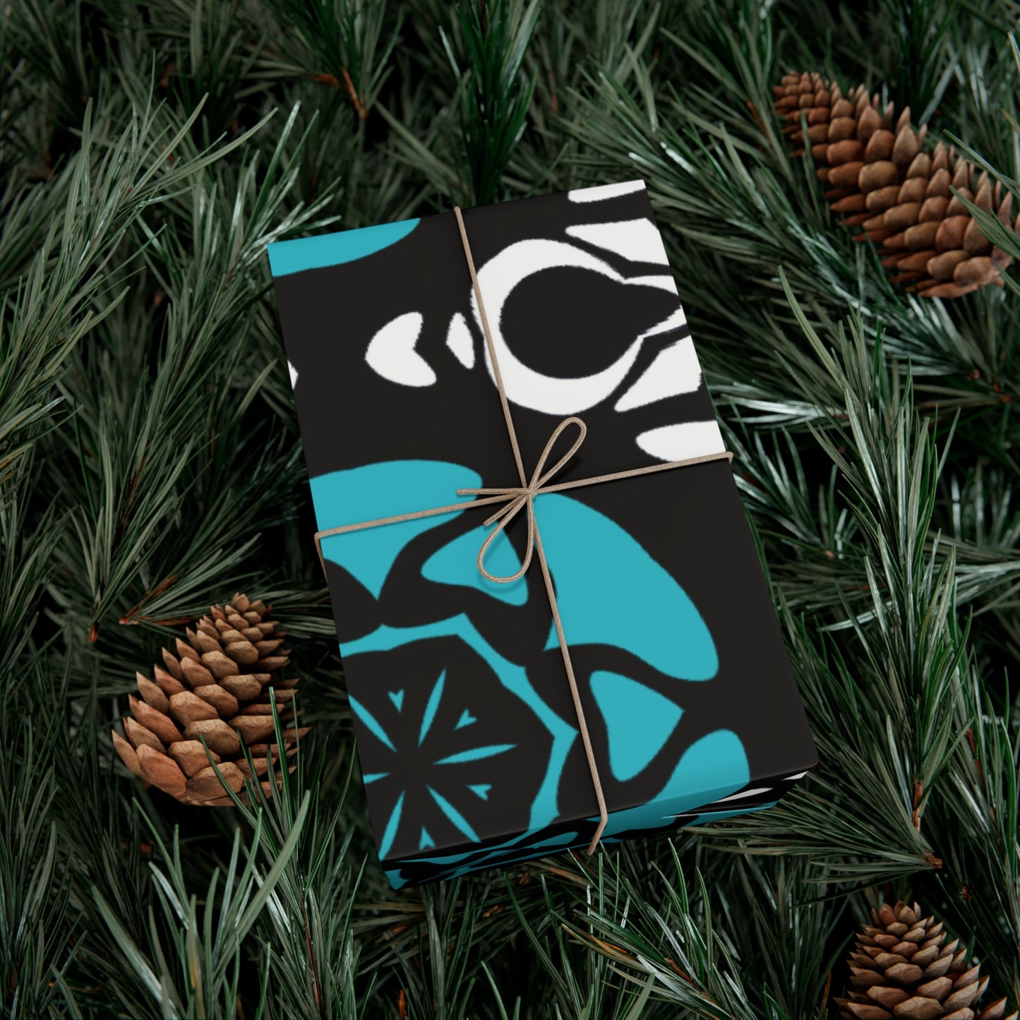 Festive Gift Wrap Papers - Colorful Geometric Pattern for Holidays & Celebrations