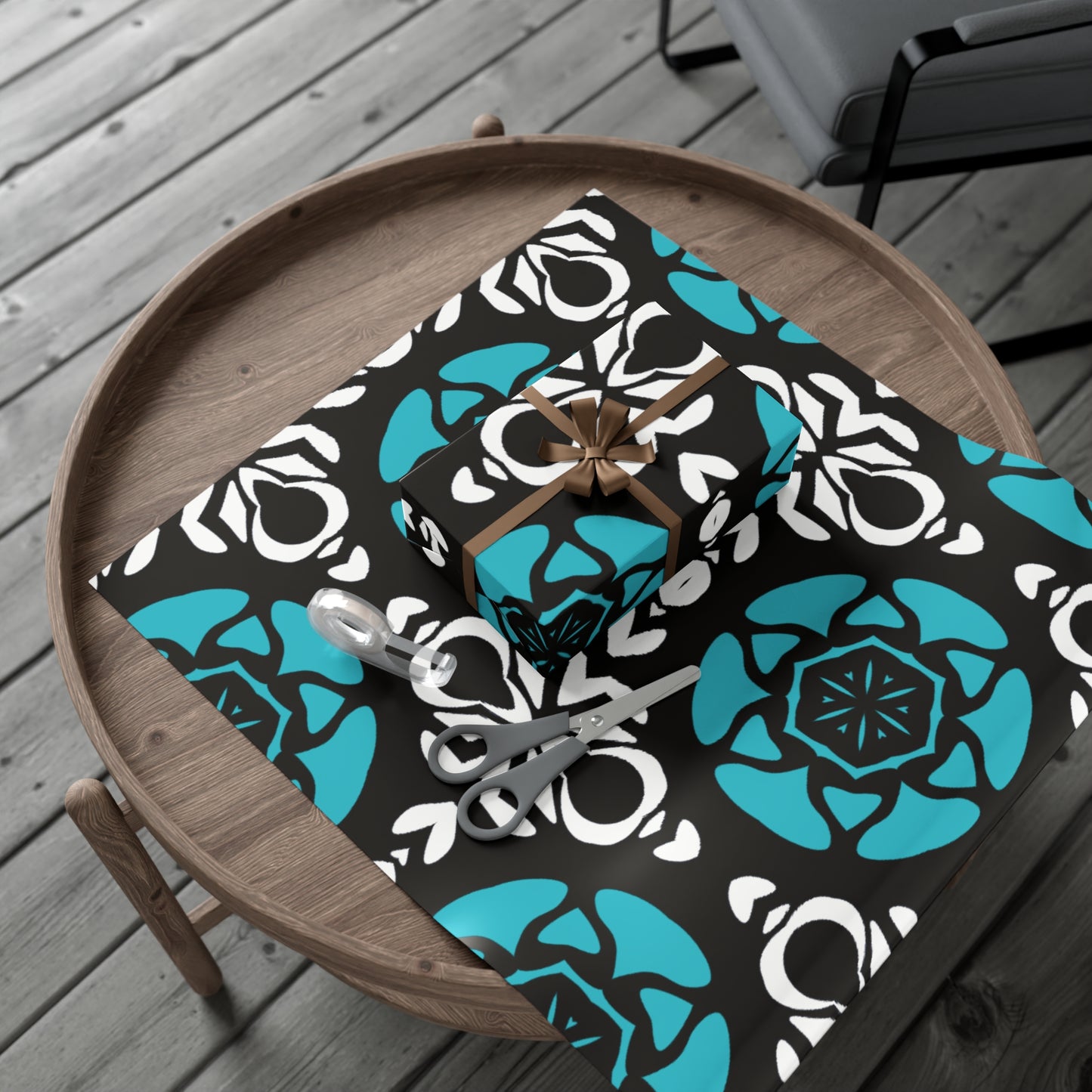 Festive Gift Wrap Papers - Colorful Geometric Pattern for Holidays & Celebrations