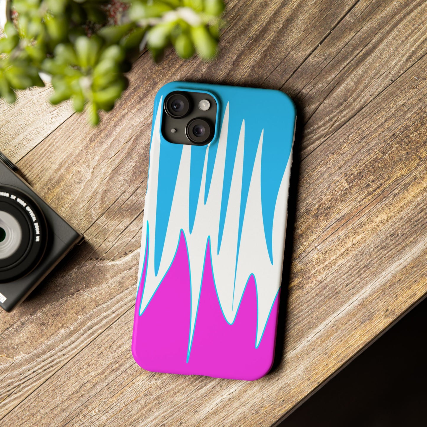 Vibrant Abstract Phone Case - Slim Fit, Phone Accessories, Custom Smartphone Case, Trendy iPhone Cover, Stylish Gift for Tech Lovers