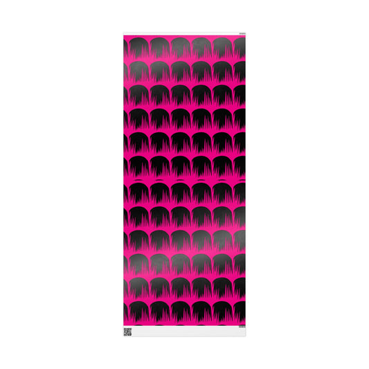 Vibrant Halloween Wrapping Paper, Artistic Gift Wrap, Unique Wrap for Parties, Purple and Black Design, Fun Holiday Decoration