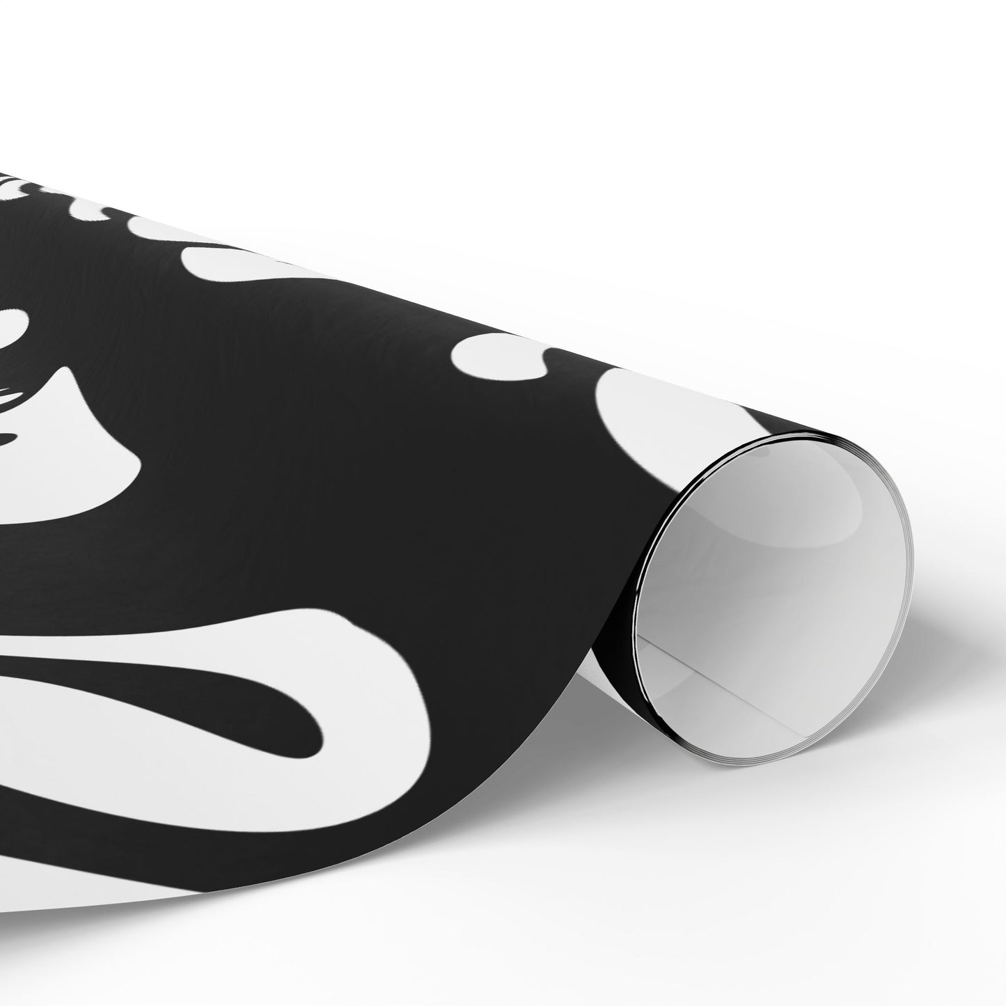 Modern Abstract Wrapping Paper Roll - Unique Black & White Design for Gifts and Celebrations