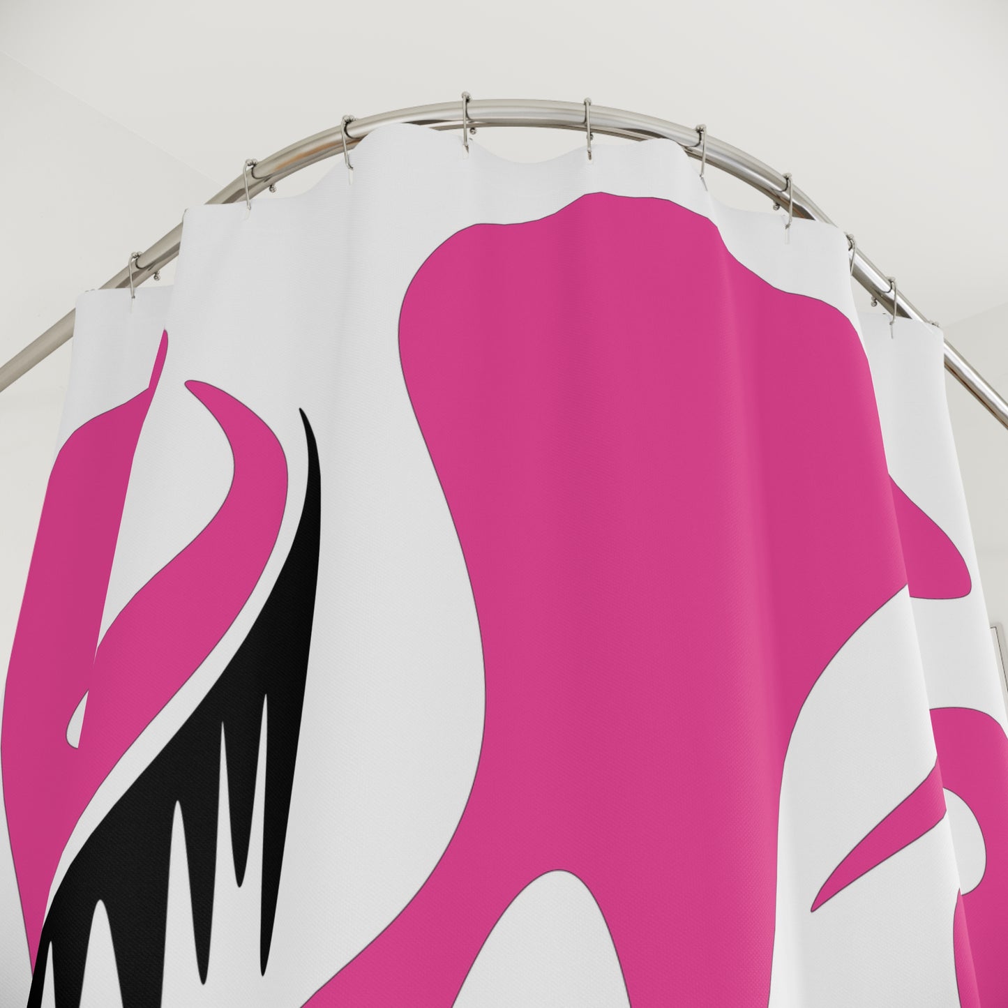 Modern Abstract Pink Shower Curtain - Stylish Bathroom Decor