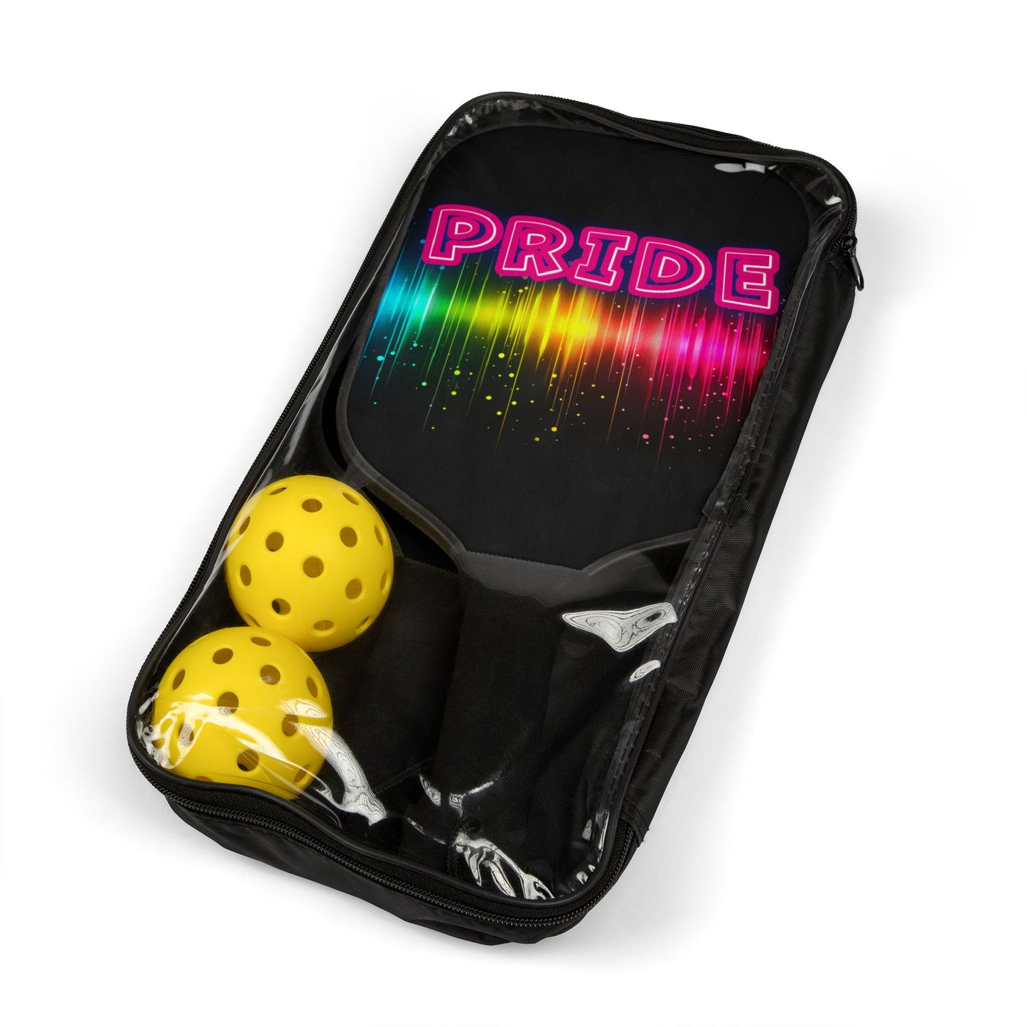 Pride Pickleball Kit | Vibrant Paddle Set, LGBTQ+ Sports Gear, Colorful Gift for Pickleball Lovers, Birthday, Pride Celebration