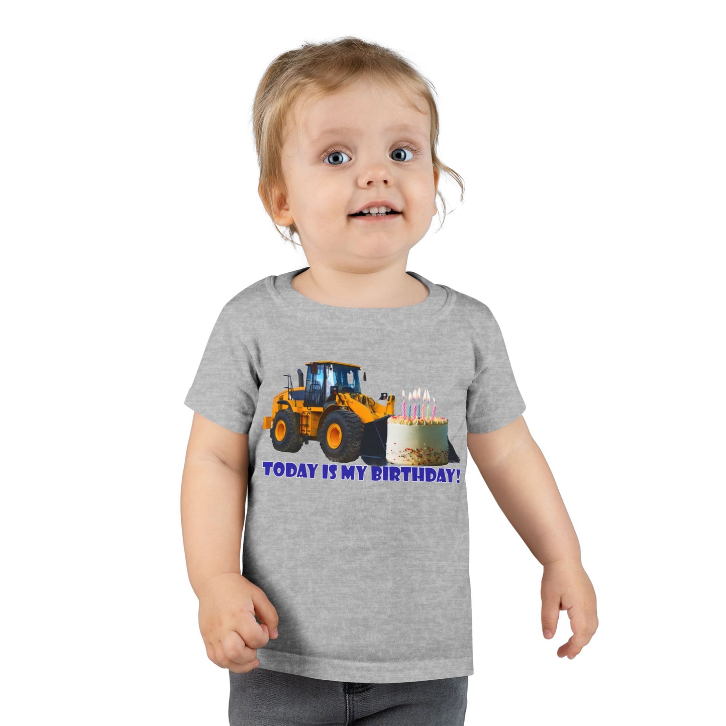Toddler T-shirt - Heavy Equipment Birthday Shirt for Toddlers