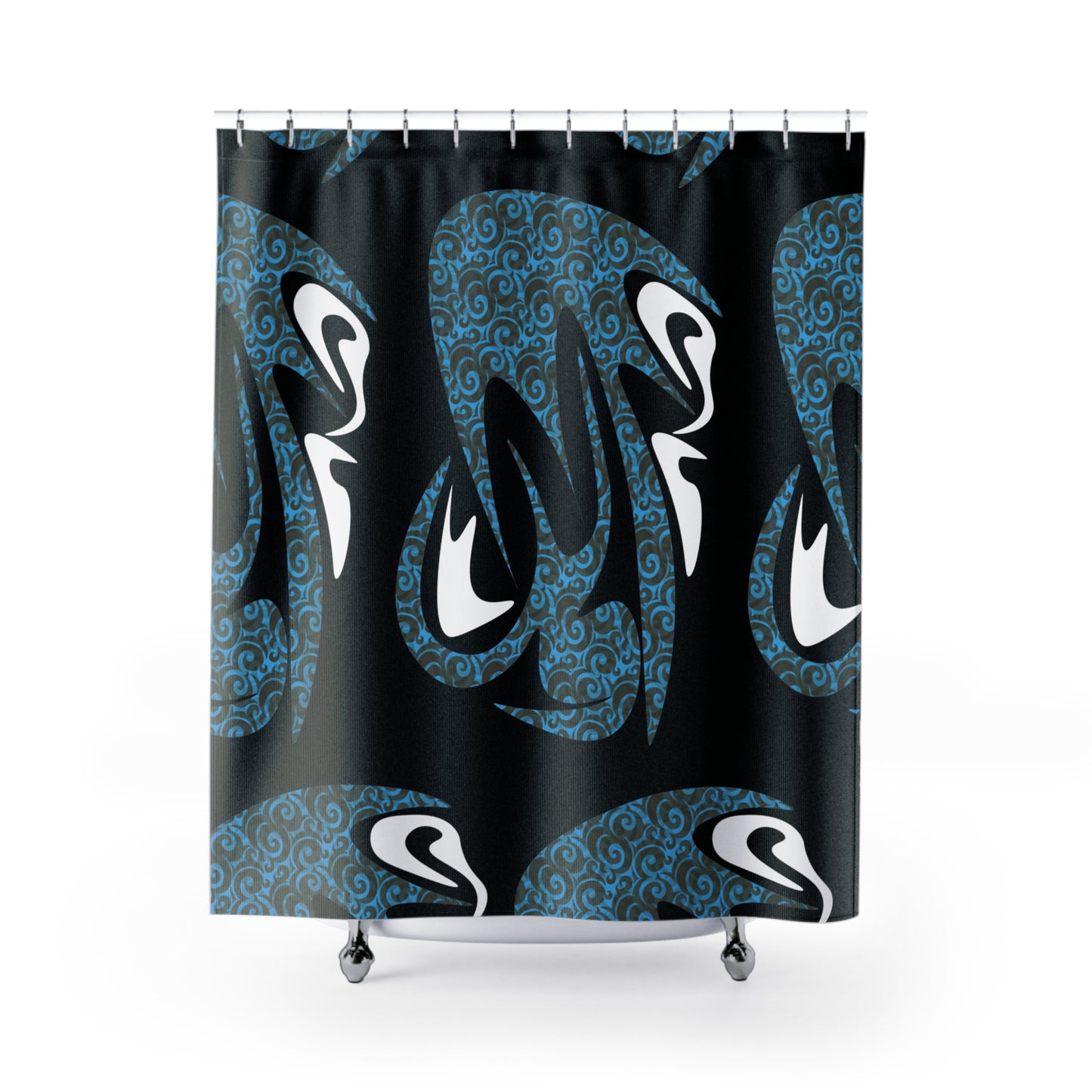 Chic Shower Curtain - Unique Bathroom Decor, Nautical Home Accent, Ocean-Themed Gift, Modern Shower Accessory