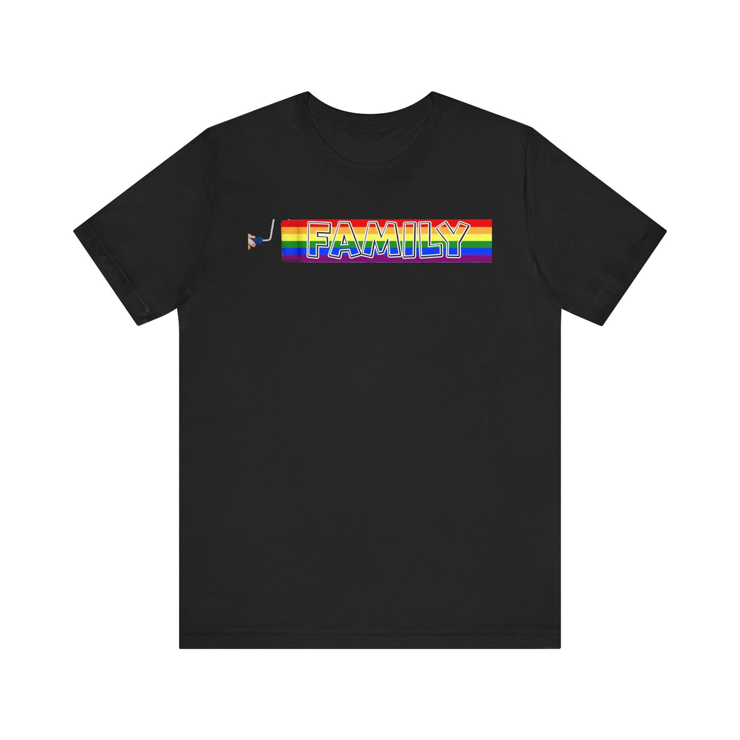 Pride Family Tee - Unisex Jersey Short Sleeve T-Shirt, LGBTQ Support Shirt, Rainbow Pride Apparel, Family Celebration Tee, Gift for Allies