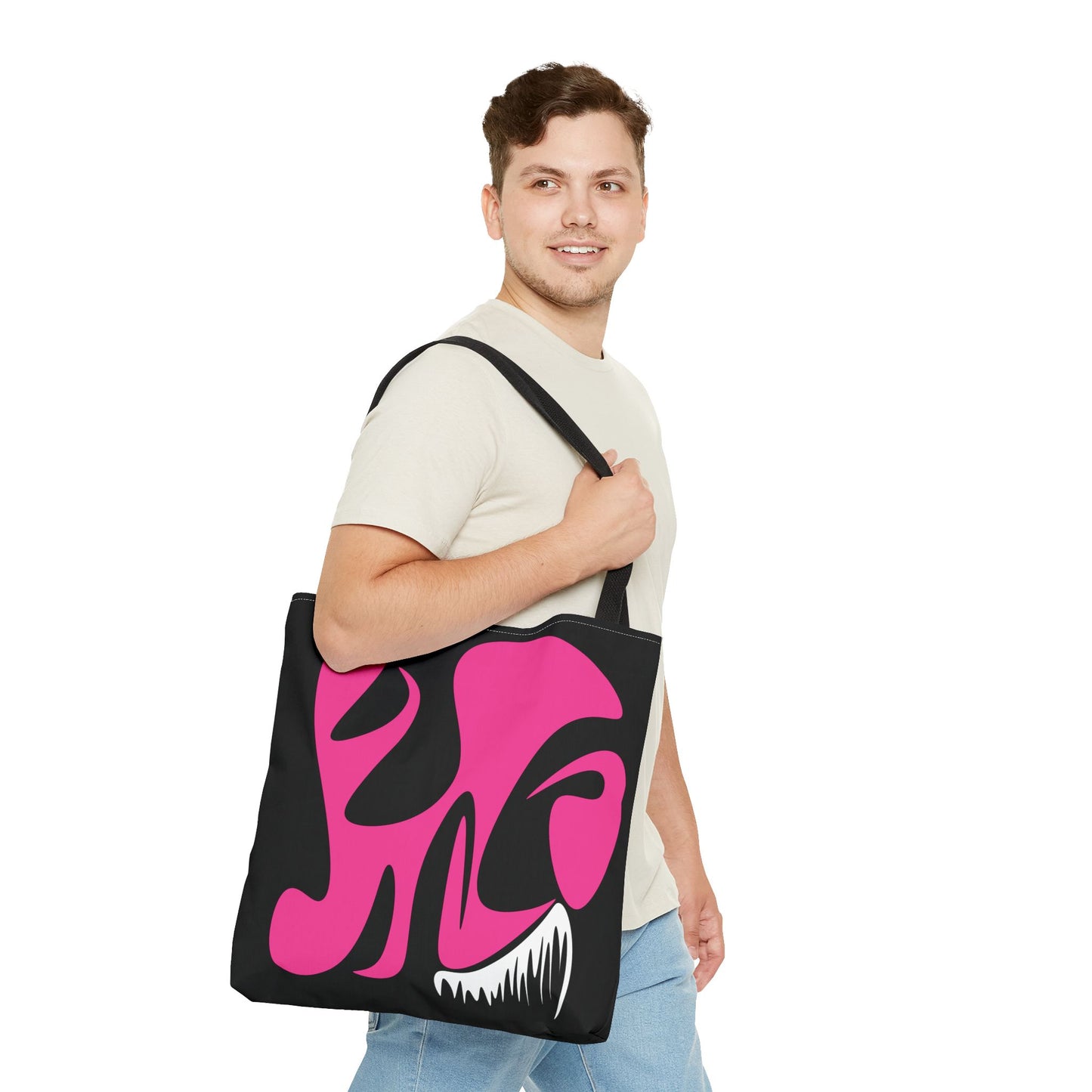 Chic Abstract Pink Design Tote Bag - Stylish & Functional