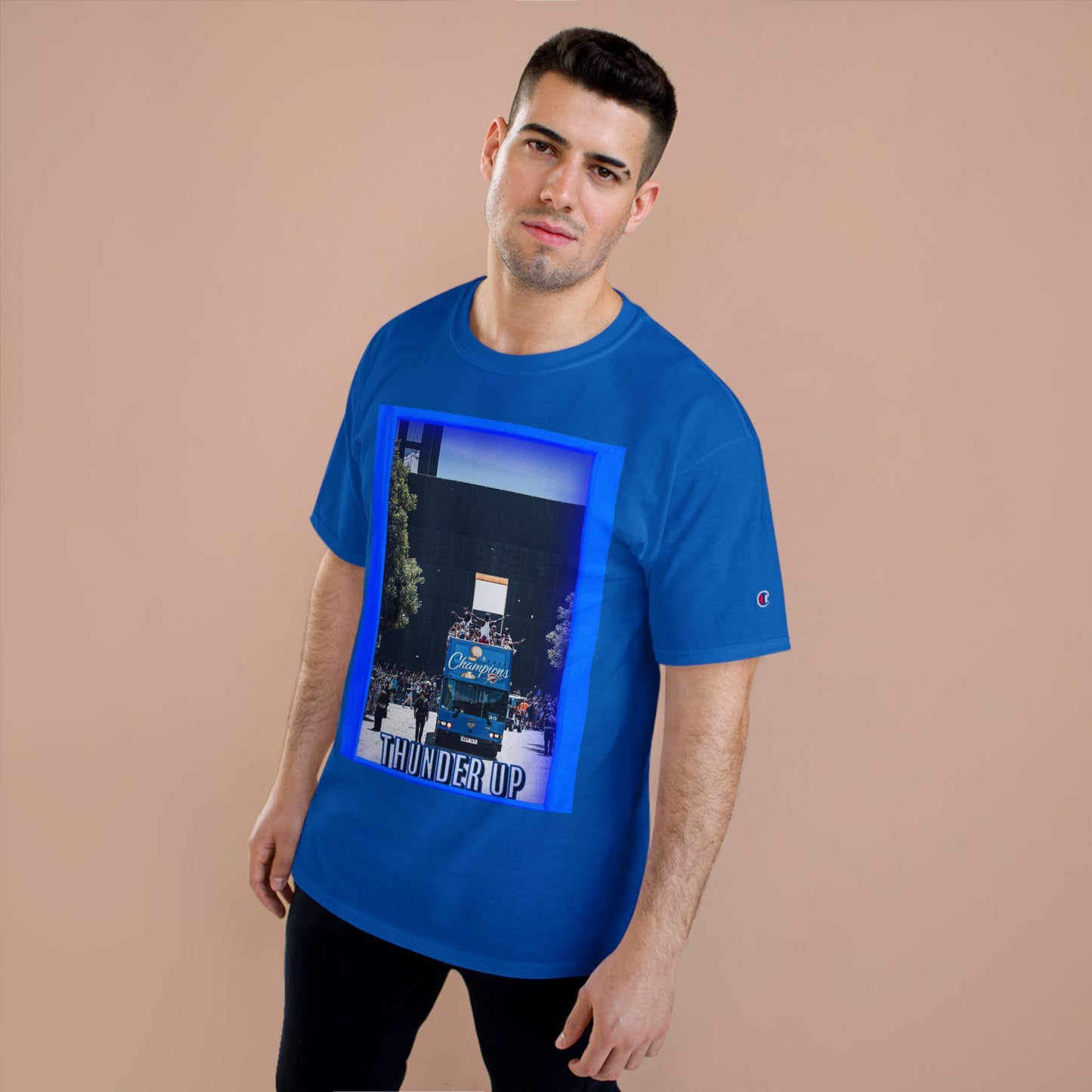 Thunder Up Champion T-Shirt | Perfect for Game Day, Sports Fan Apparel, Basketball Enthusiast Gift, Casual Outfit, Cheer Gear