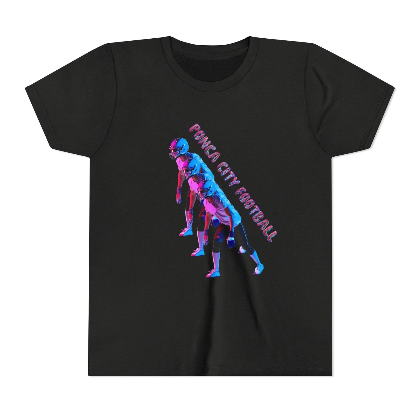 Ponca City Football Youth Short Sleeve Tee - Sporty and Stylish Team Apparel