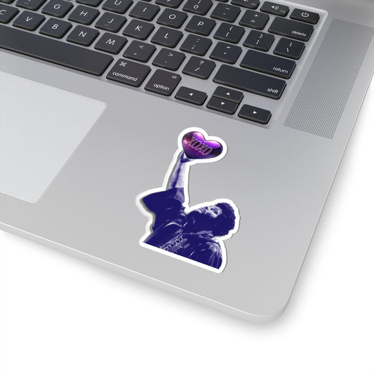 XOXO Heart Kiss-Cut Stickers - Stylish Vinyl Art for Love & Celebration