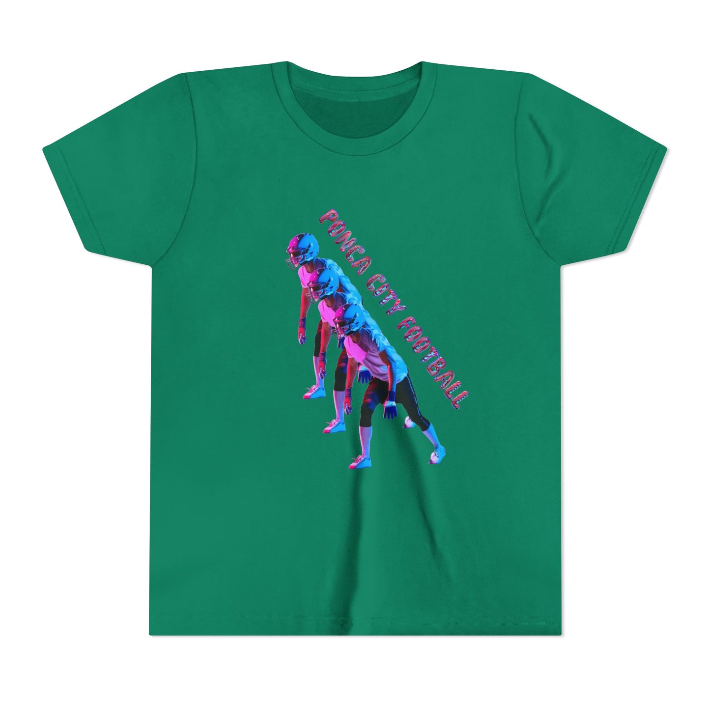 Ponca City Football Youth Short Sleeve Tee - Sporty and Stylish Team Apparel