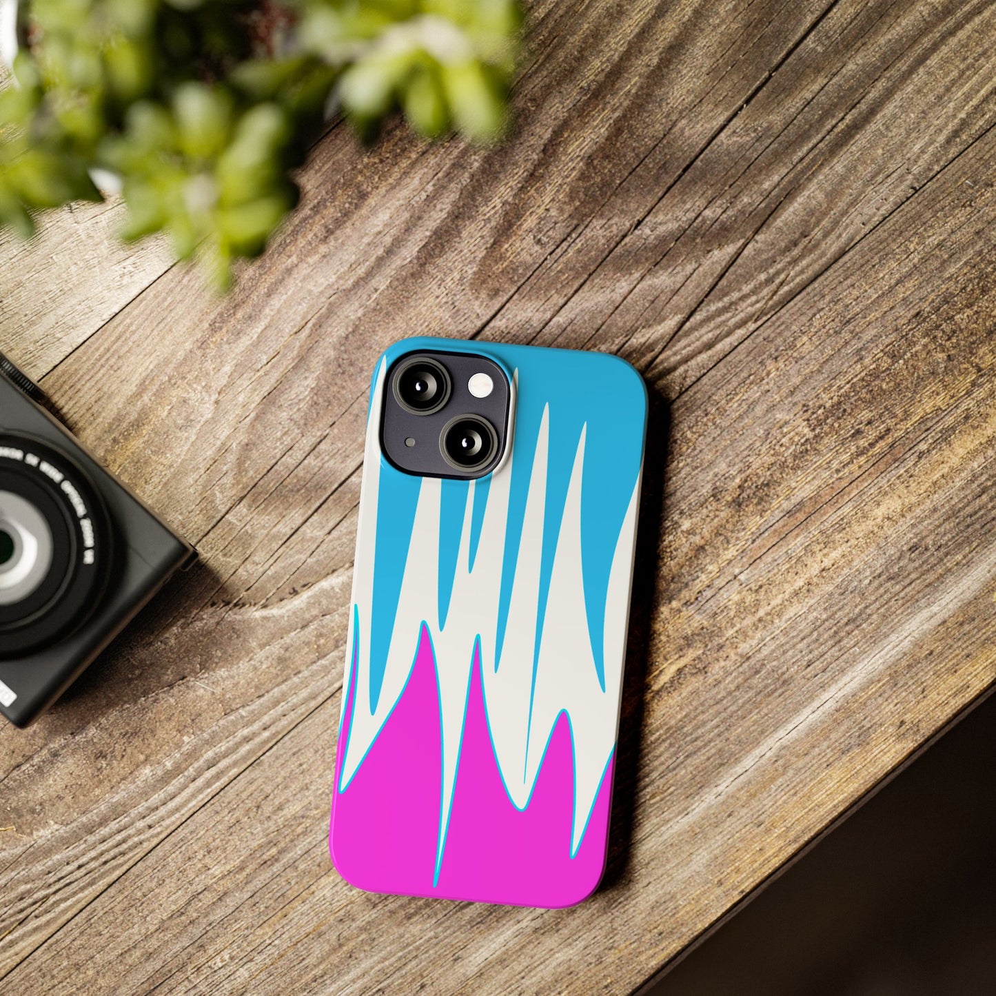 Vibrant Abstract Phone Case - Slim Fit, Phone Accessories, Custom Smartphone Case, Trendy iPhone Cover, Stylish Gift for Tech Lovers