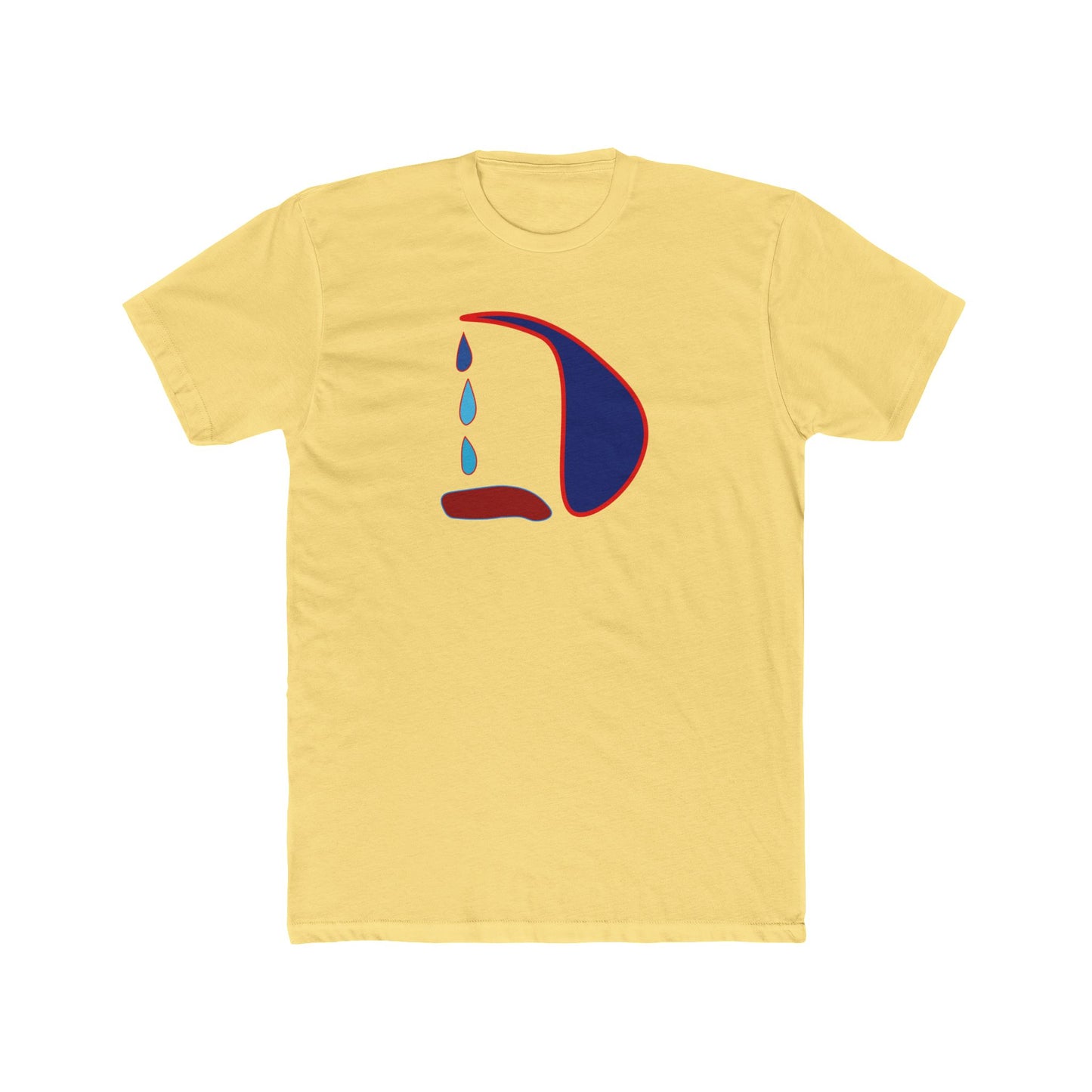 Unisex Cotton Crew Tee - Playful Dripping Design - Casual Comfort T-Shirt