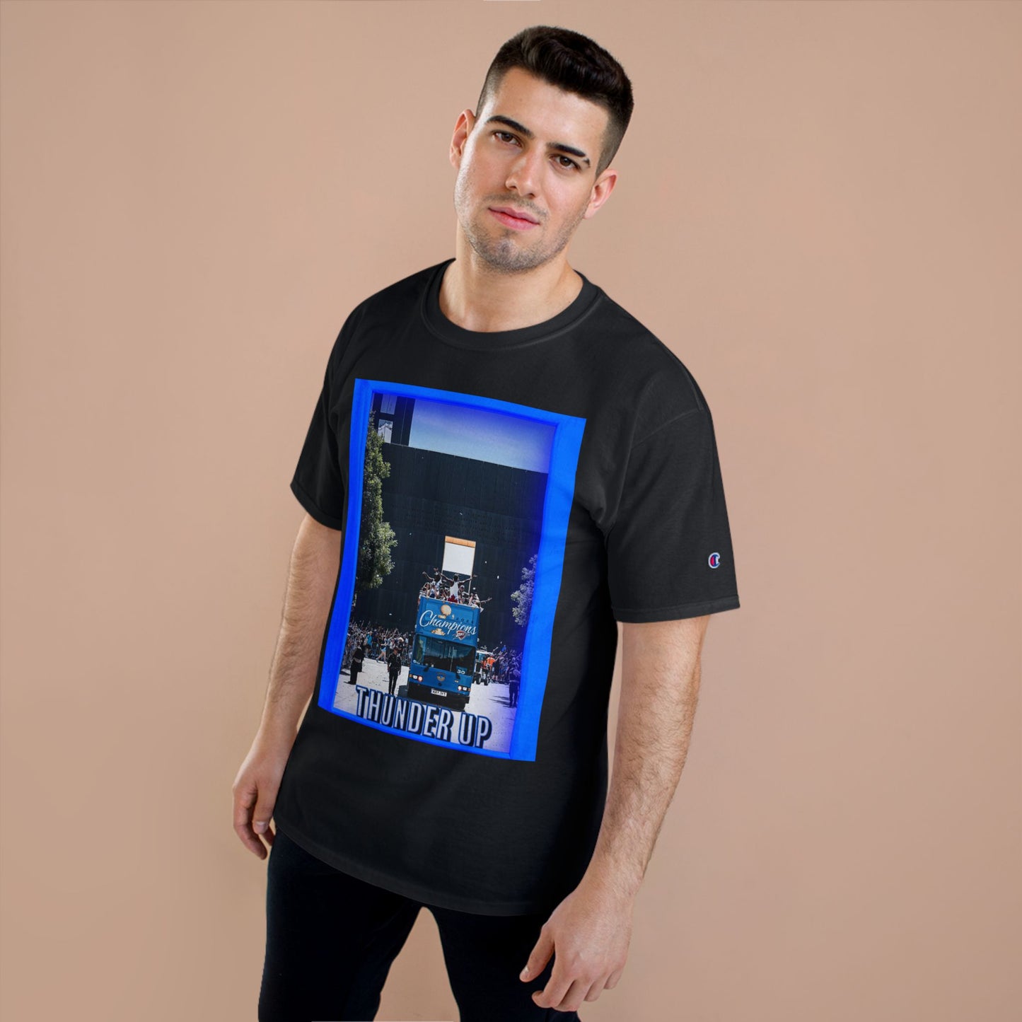Thunder Up Champion T-Shirt | Perfect for Game Day, Sports Fan Apparel, Basketball Enthusiast Gift, Casual Outfit, Cheer Gear